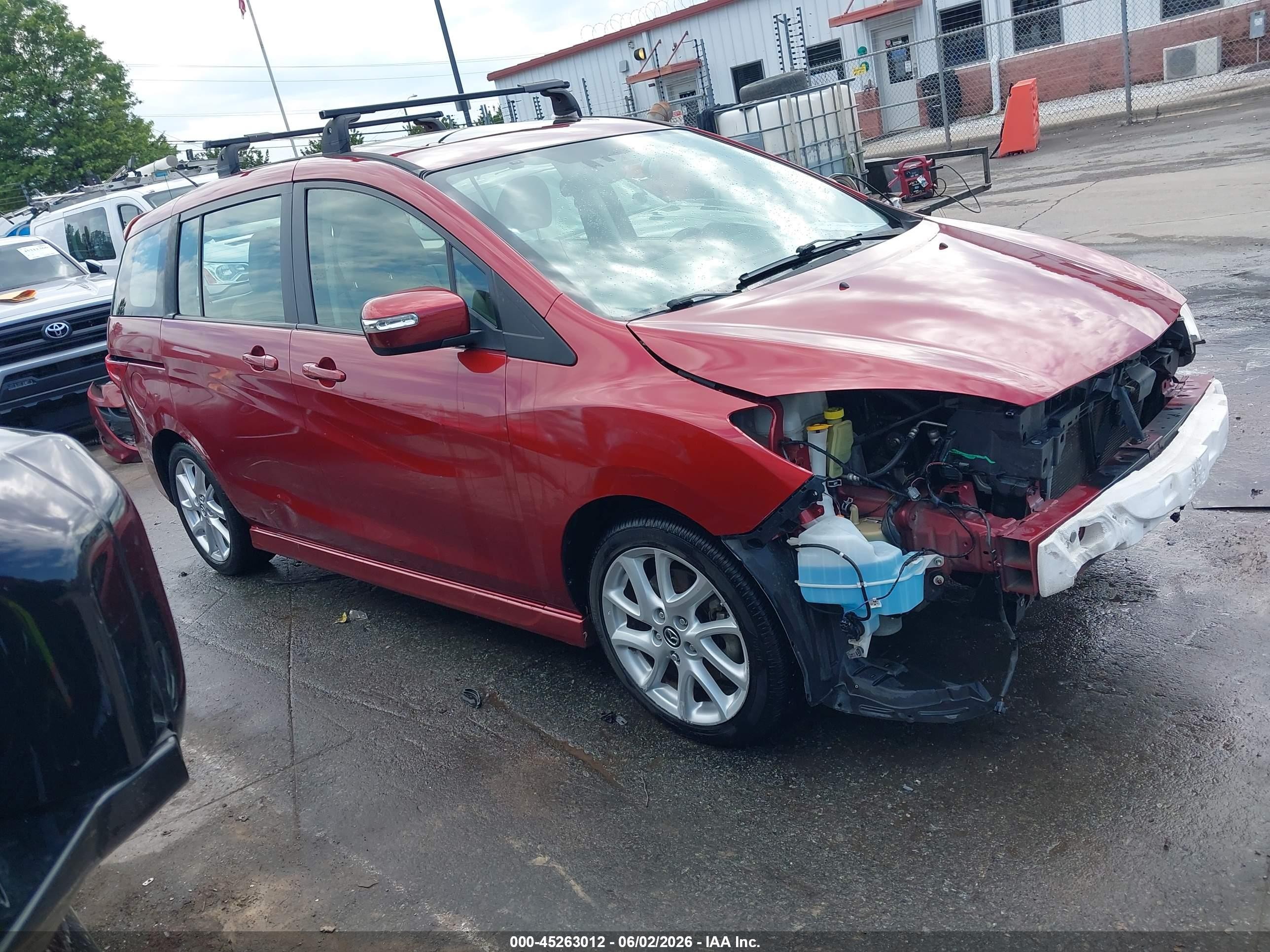 2014 Mazda Mazda5 Grand Touring Красный vin: JM1CW2DL0E0168031