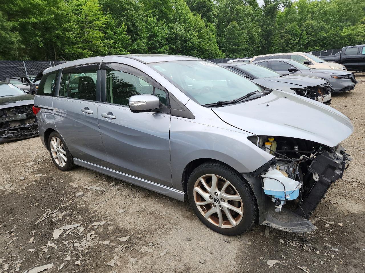 2014 Mazda 5 Grand Touring Silver vin: JM1CW2DL0E0168353