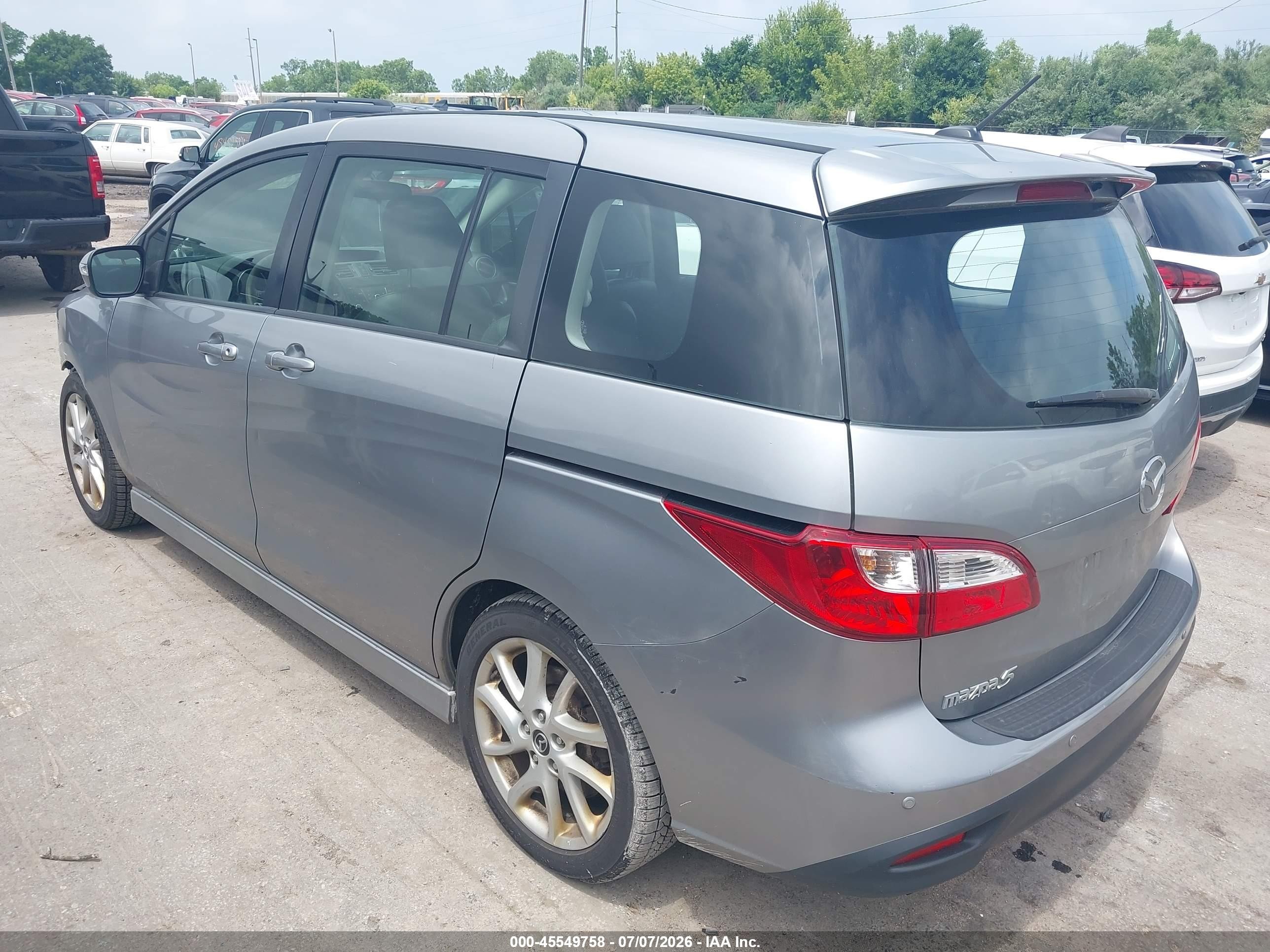 2015 Mazda Mazda5 Grand Touring Silver vin: JM1CW2DL0F0189379