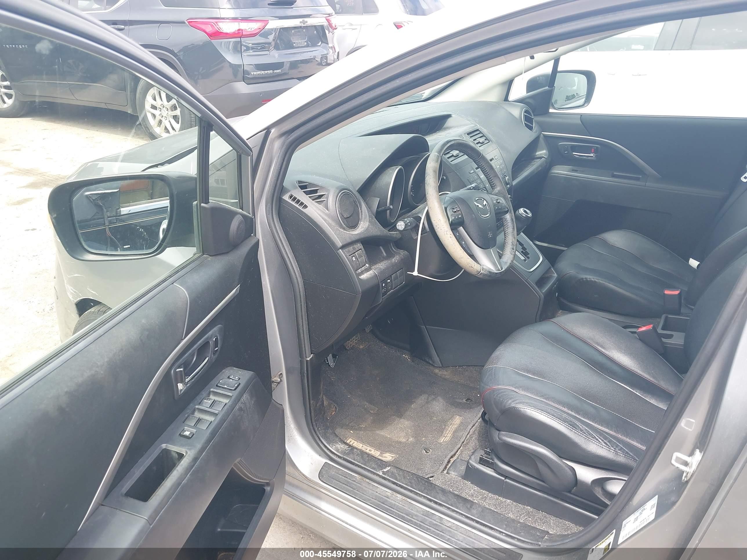 2015 Mazda Mazda5 Grand Touring Silver vin: JM1CW2DL0F0189379