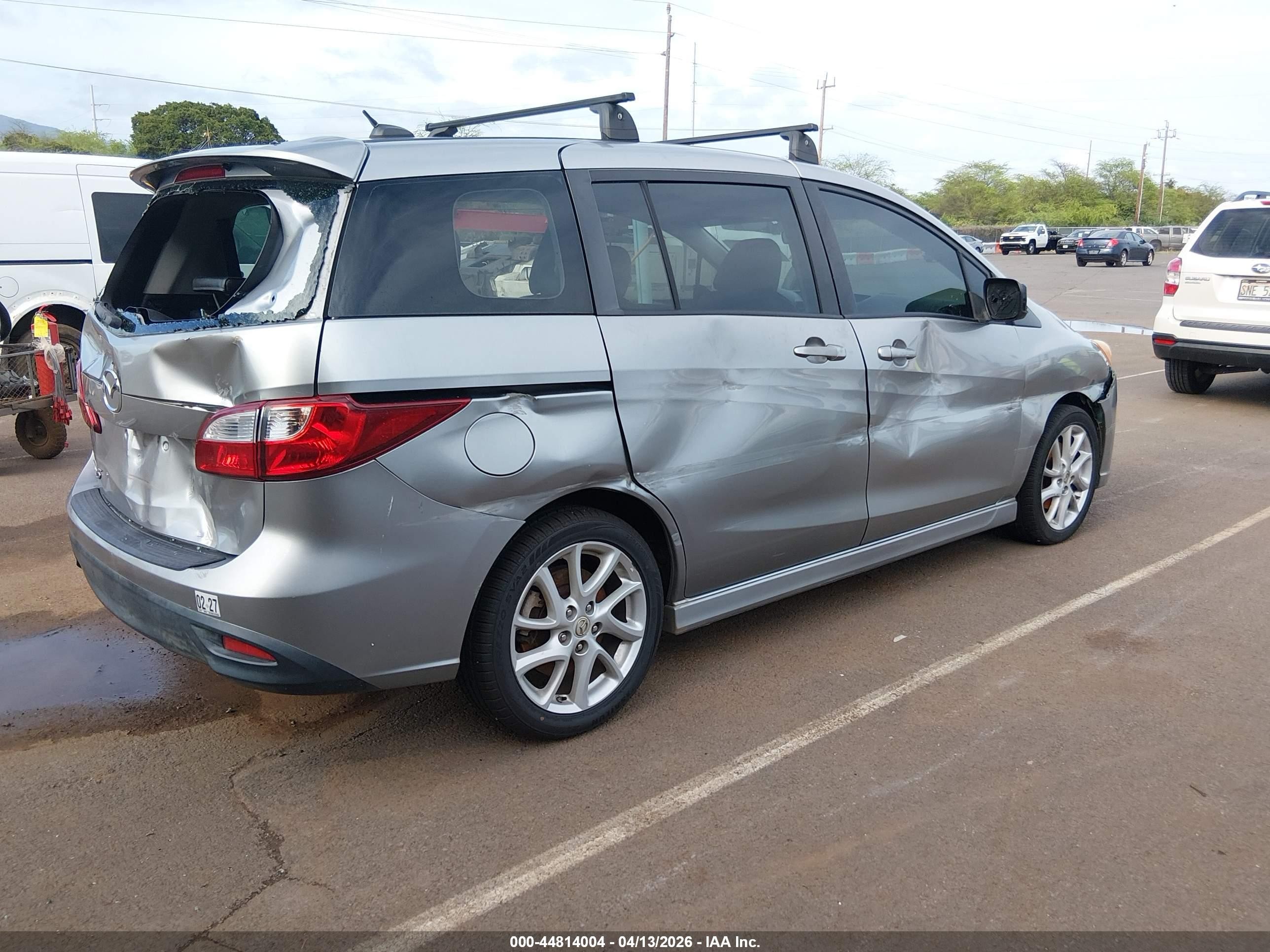 2012 Mazda Mazda5 Grand Touring Gray vin: JM1CW2DL1C0102634