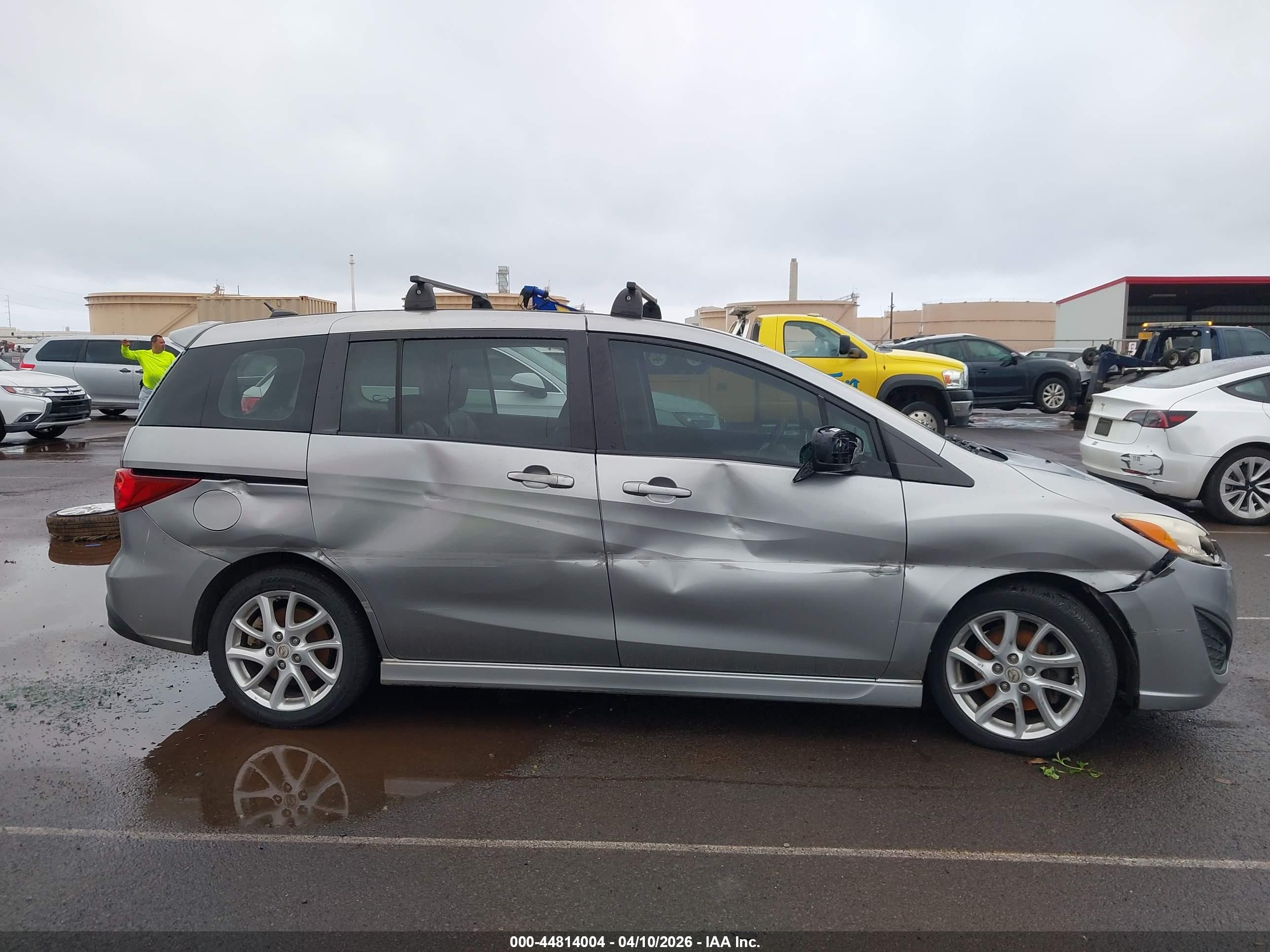 2012 Mazda Mazda5 Grand Touring Gray vin: JM1CW2DL1C0102634