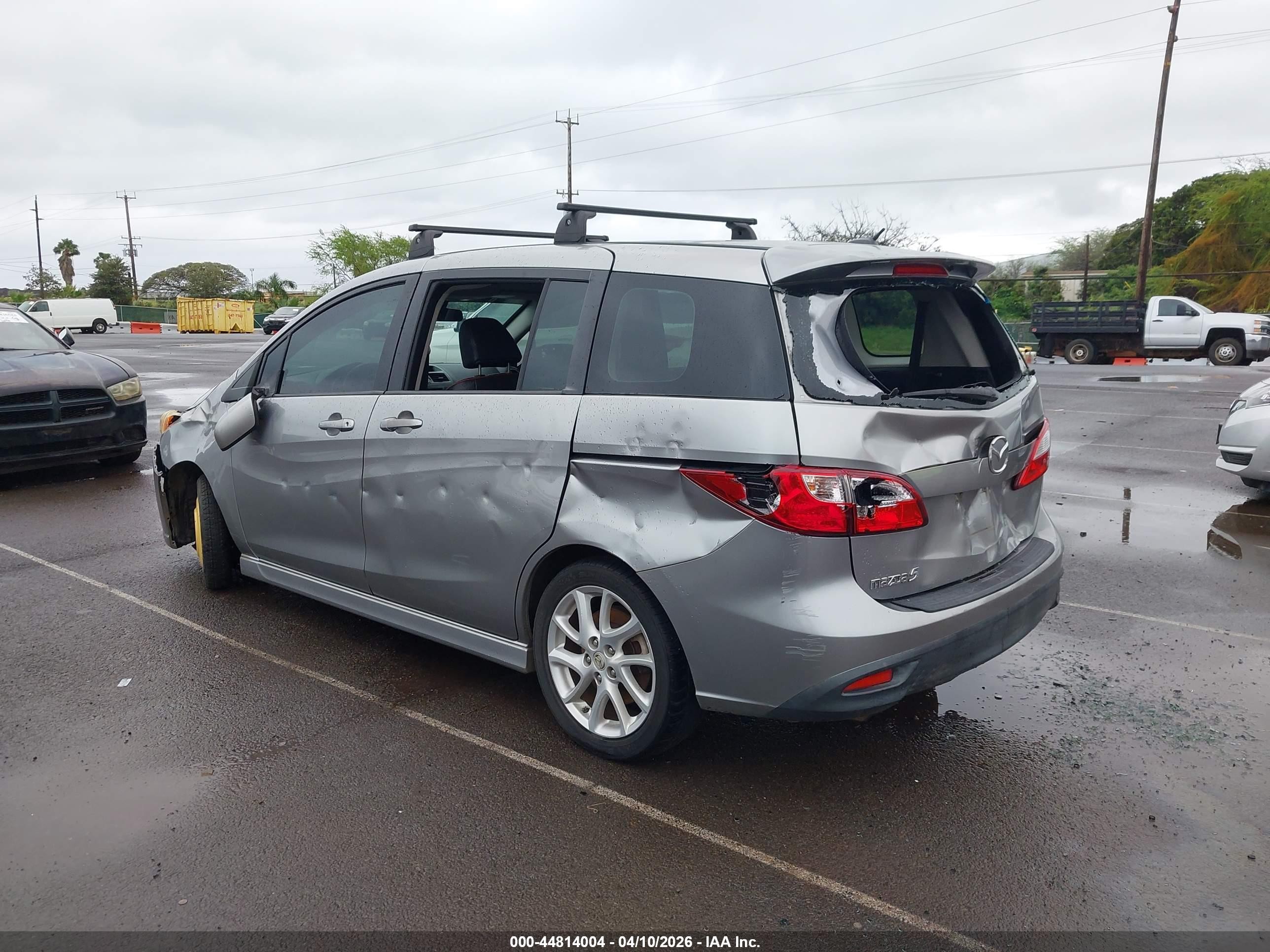 2012 Mazda Mazda5 Grand Touring Gray vin: JM1CW2DL1C0102634