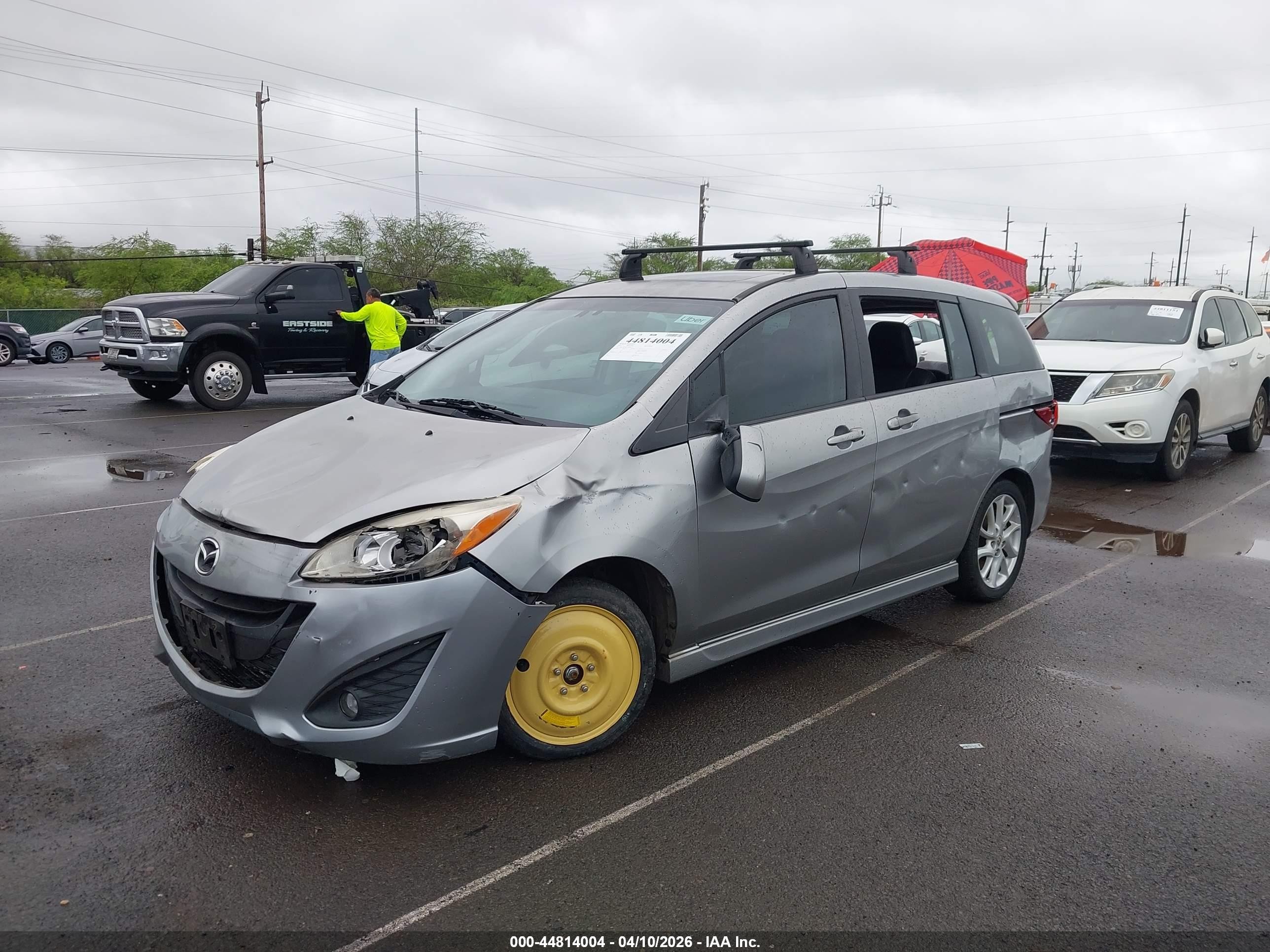 2012 Mazda Mazda5 Grand Touring Gray vin: JM1CW2DL1C0102634