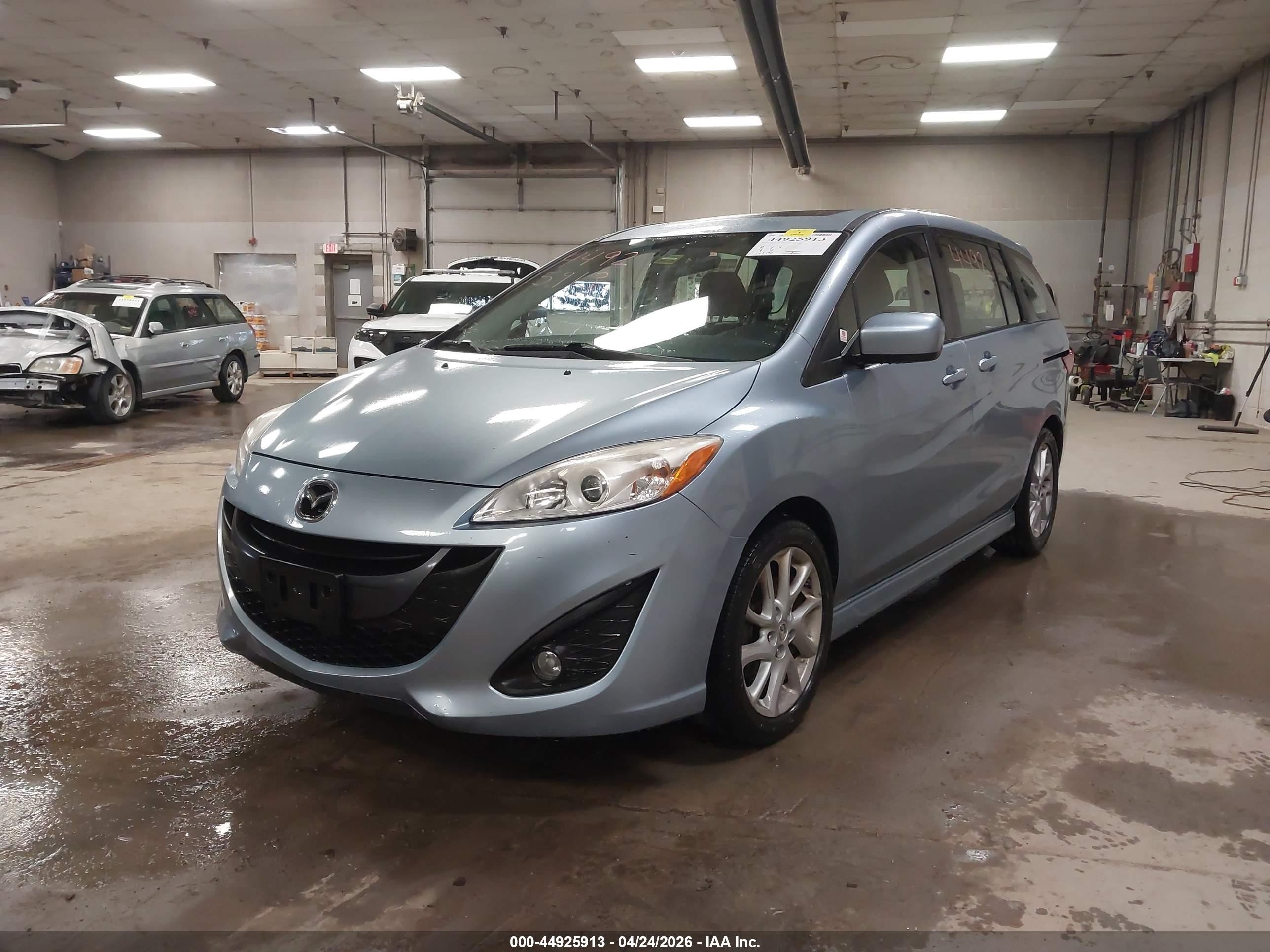 2012 Mazda Mazda5 Grand Touring Light Blue vin: JM1CW2DL1C0123029