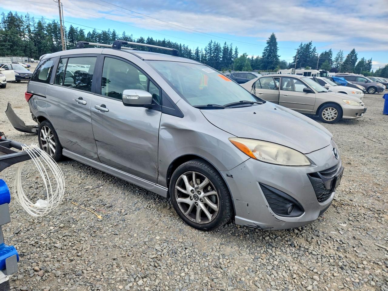 2013 Mazda 5 Silver vin: JM1CW2DL1D0148174