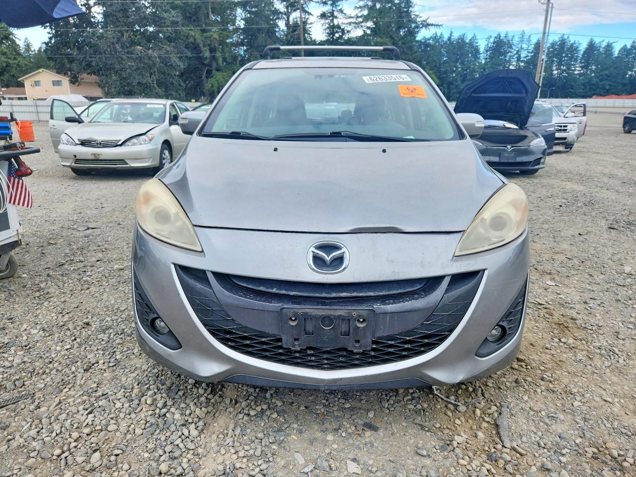 2013 Mazda 5 Silver vin: JM1CW2DL1D0148174