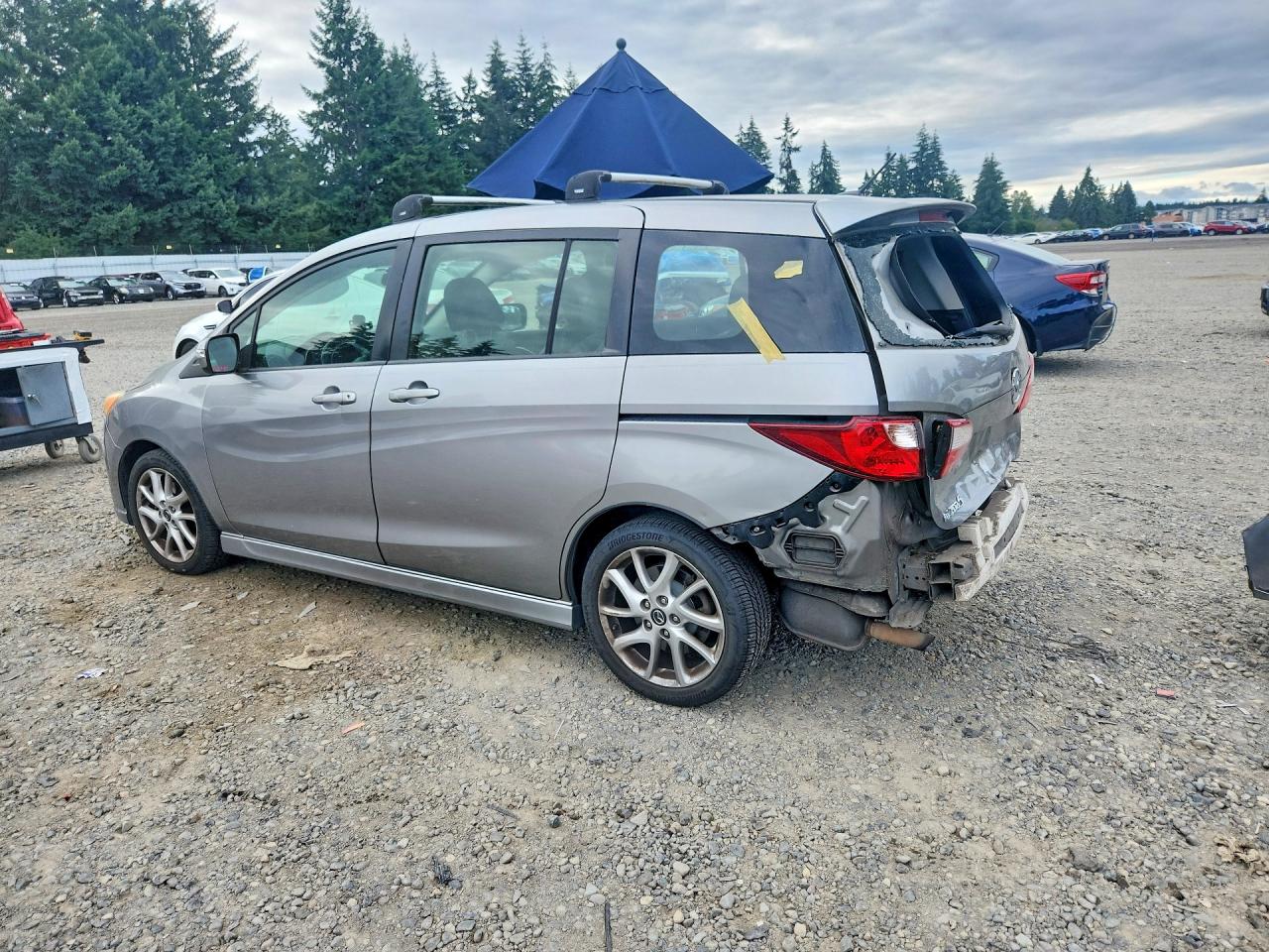 2013 Mazda 5 Silver vin: JM1CW2DL1D0148174