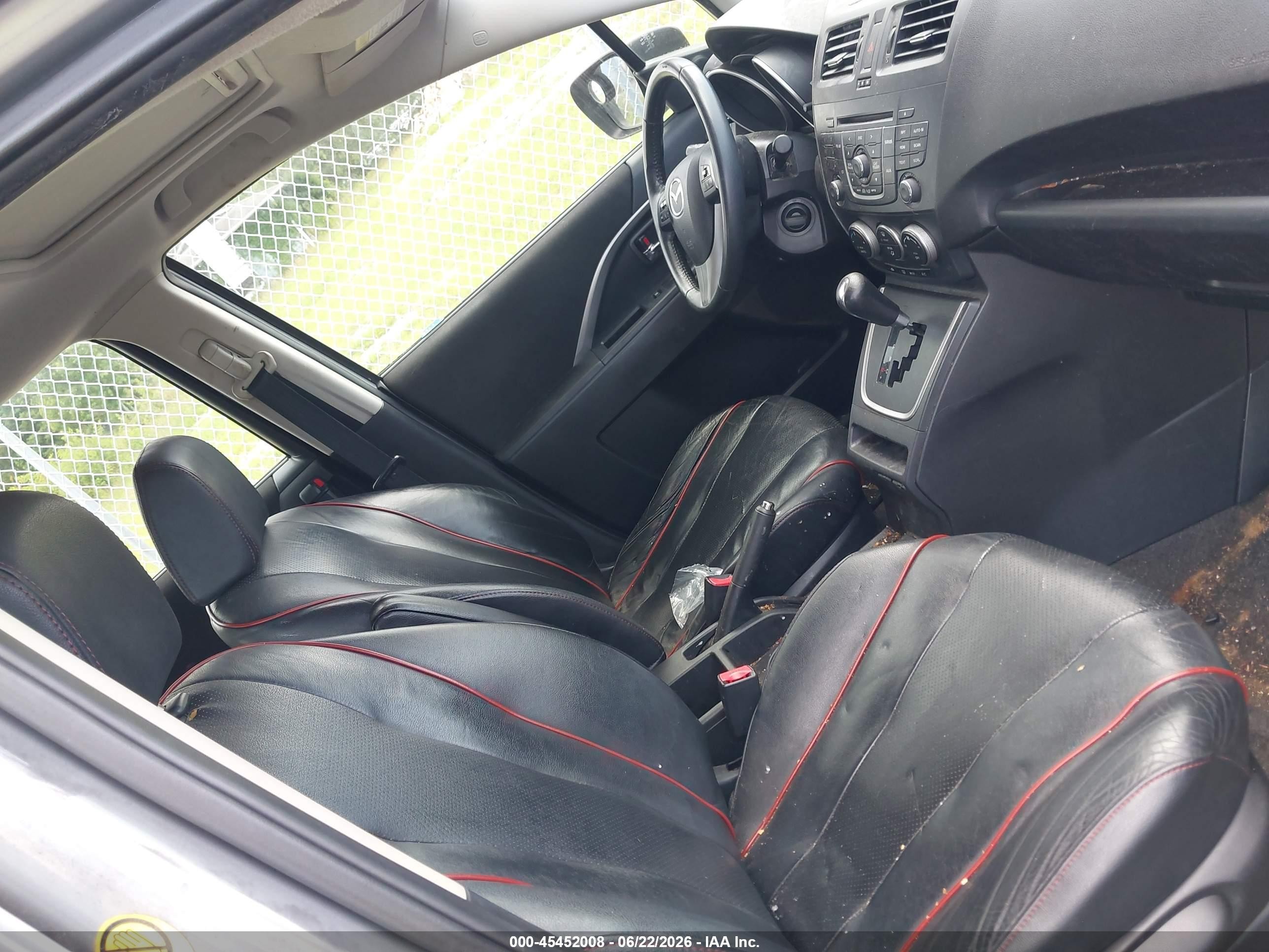 2012 Mazda Mazda5 Grand Touring Silver vin: JM1CW2DL2C0102187