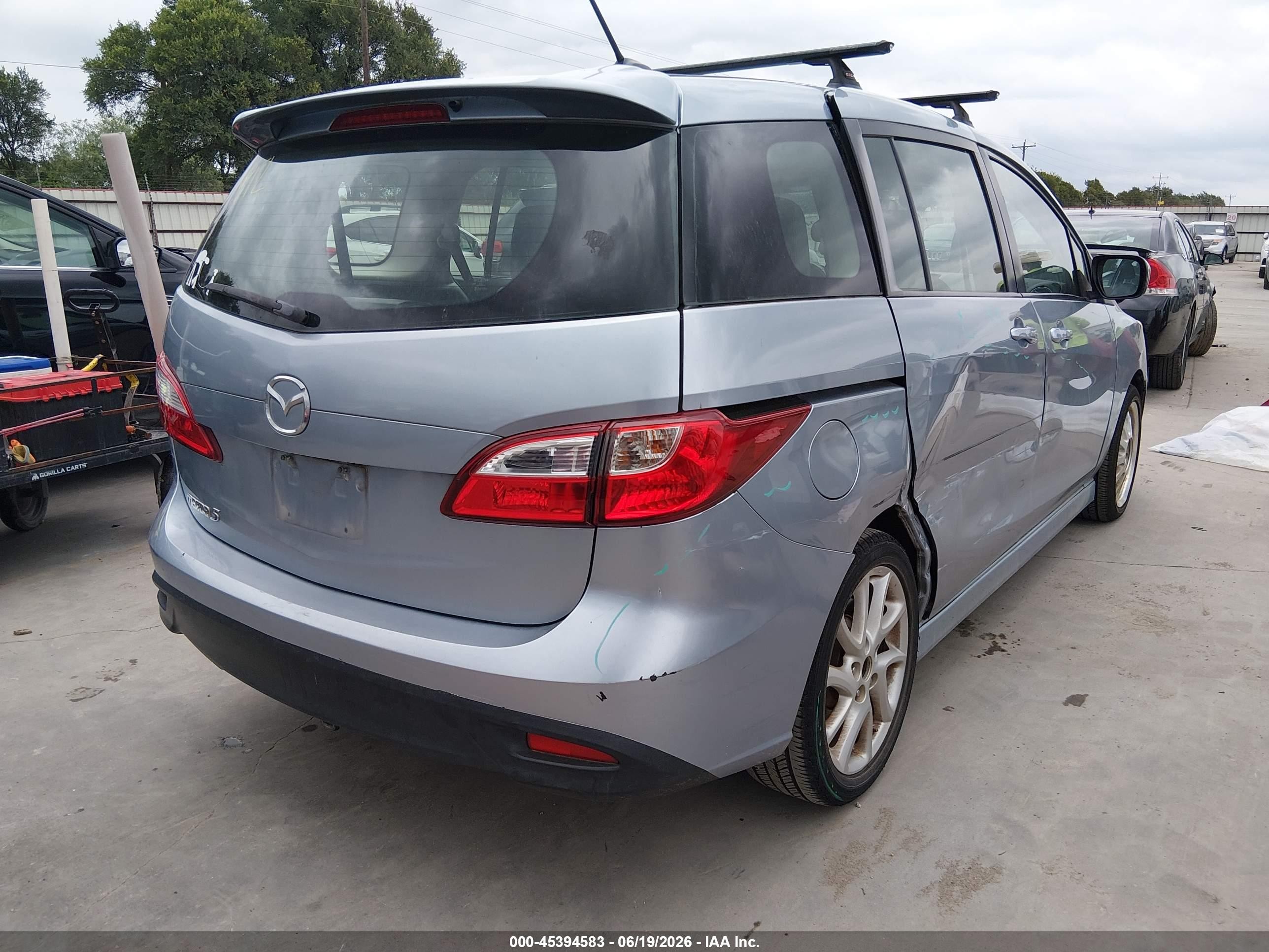 2012 Mazda Mazda5 Grand Touring Light Blue vin: JM1CW2DL2C0106384