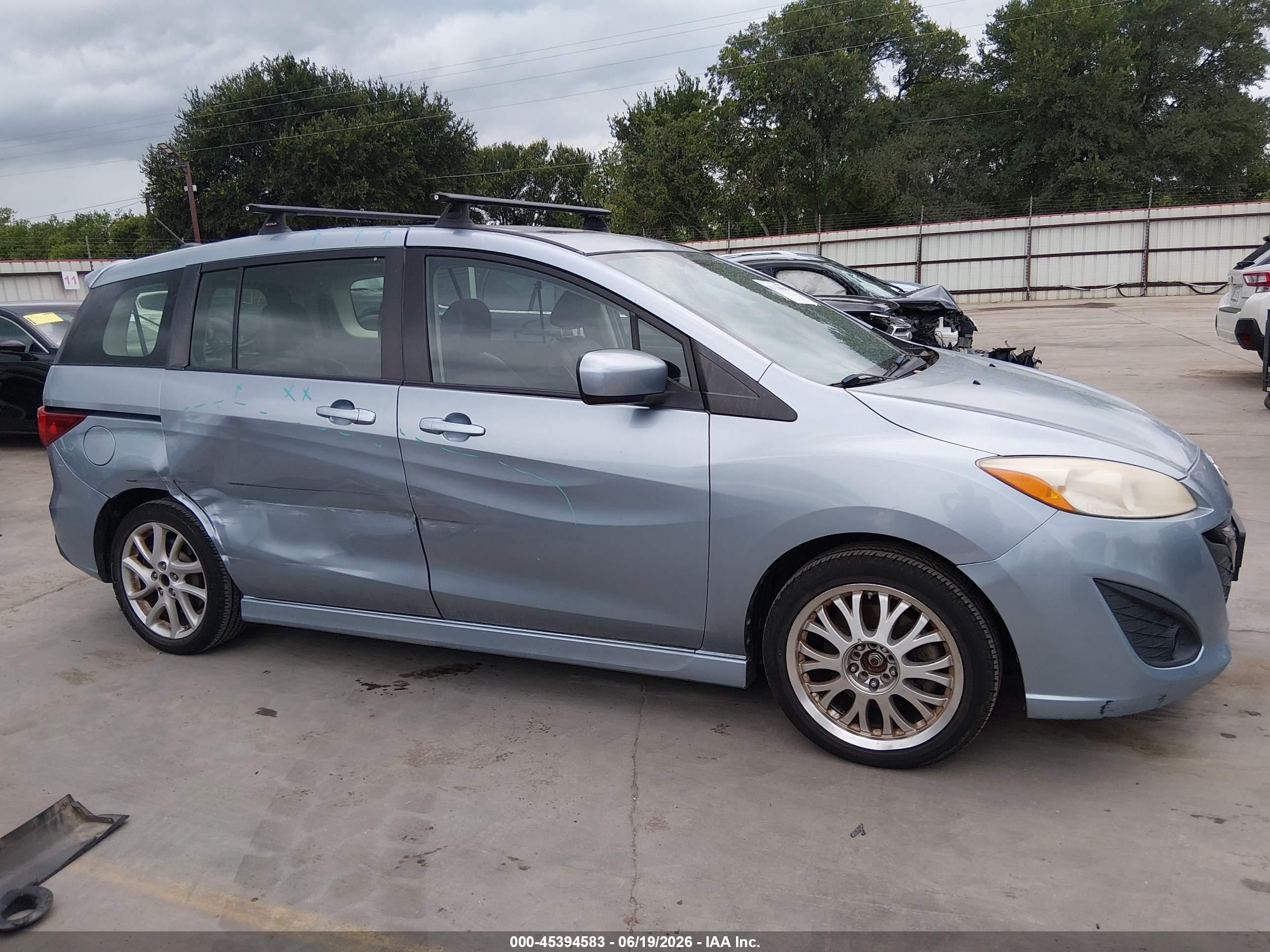 2012 Mazda Mazda5 Grand Touring Light Blue vin: JM1CW2DL2C0106384