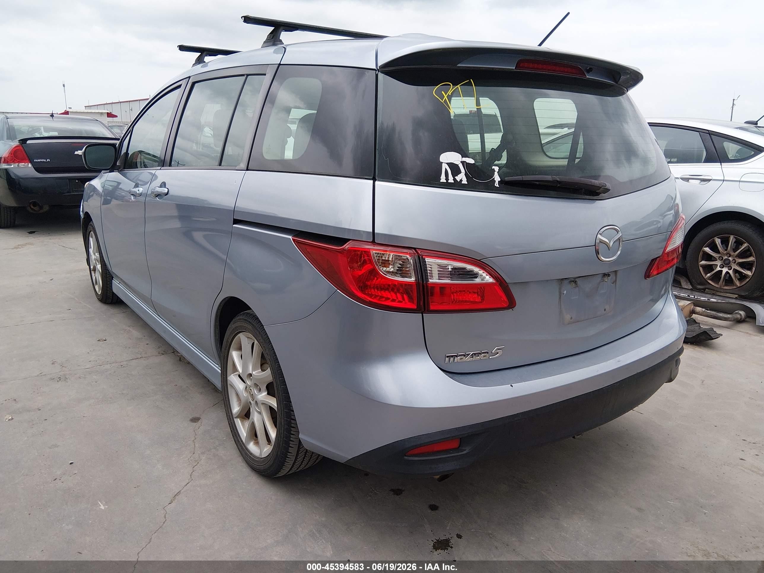2012 Mazda Mazda5 Grand Touring Light Blue vin: JM1CW2DL2C0106384