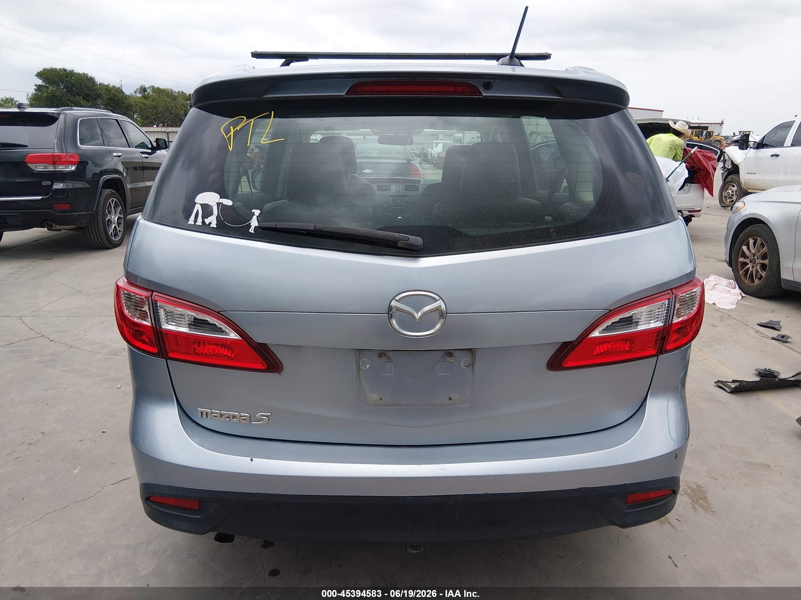 2012 Mazda Mazda5 Grand Touring Light Blue vin: JM1CW2DL2C0106384
