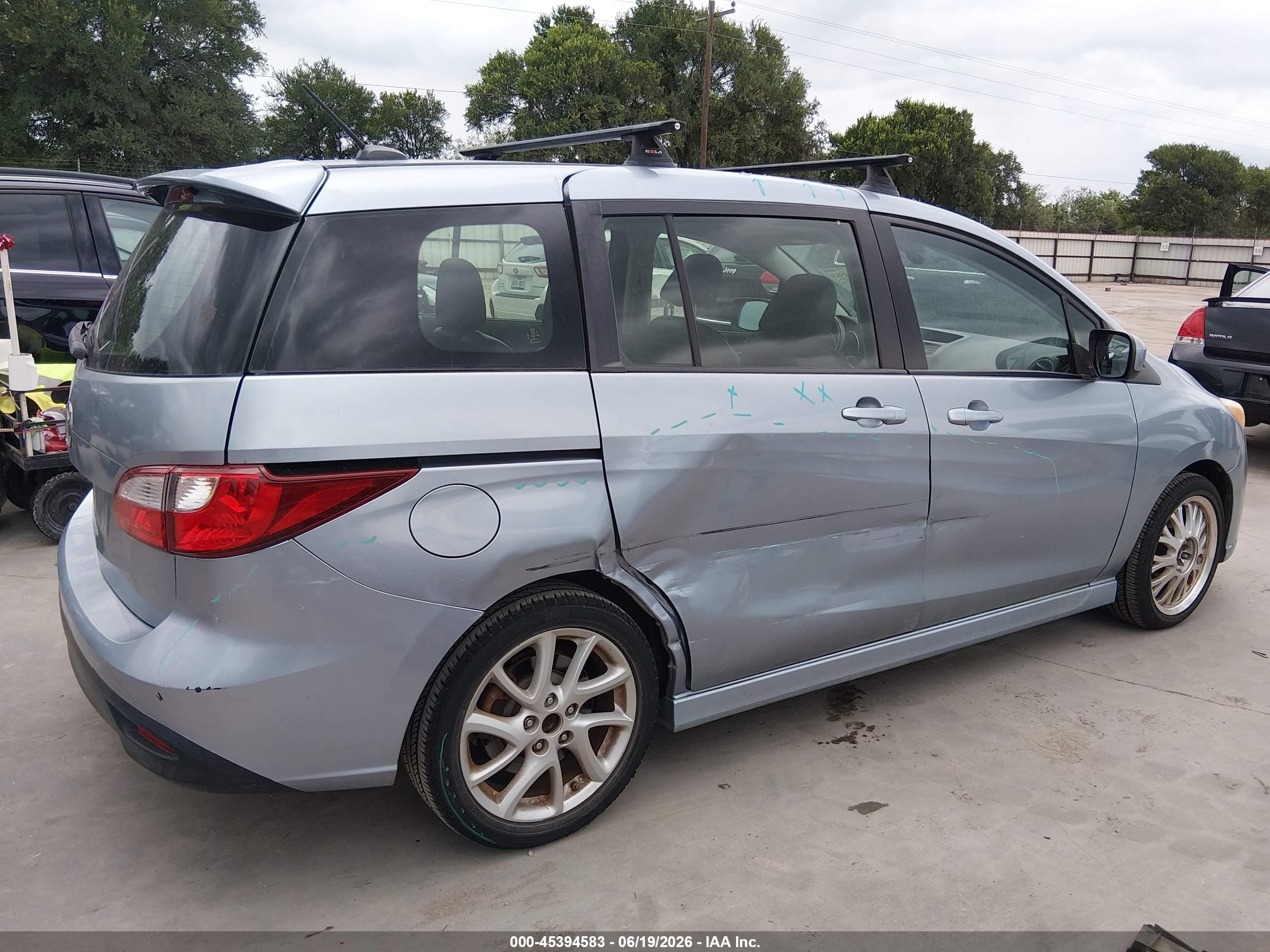 2012 Mazda Mazda5 Grand Touring Light Blue vin: JM1CW2DL2C0106384