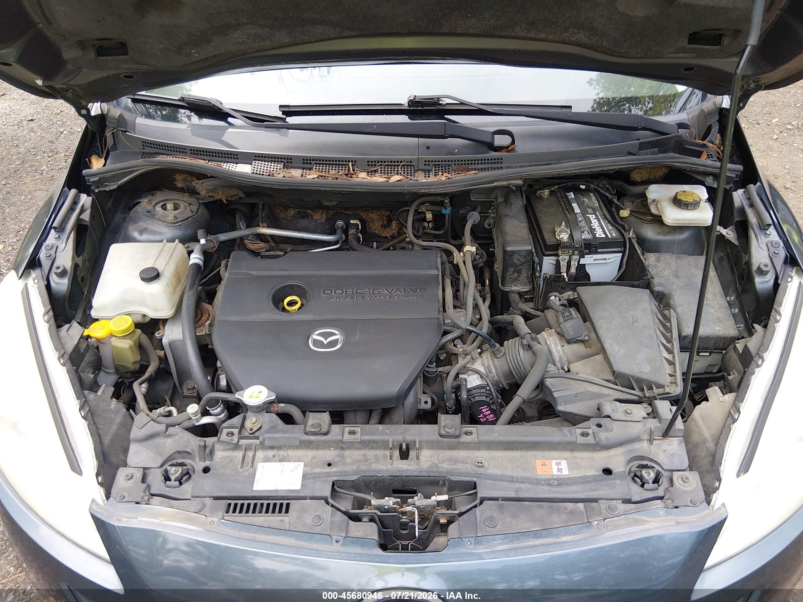 2012 Mazda Mazda5 Grand Touring Gray vin: JM1CW2DL2C0108989