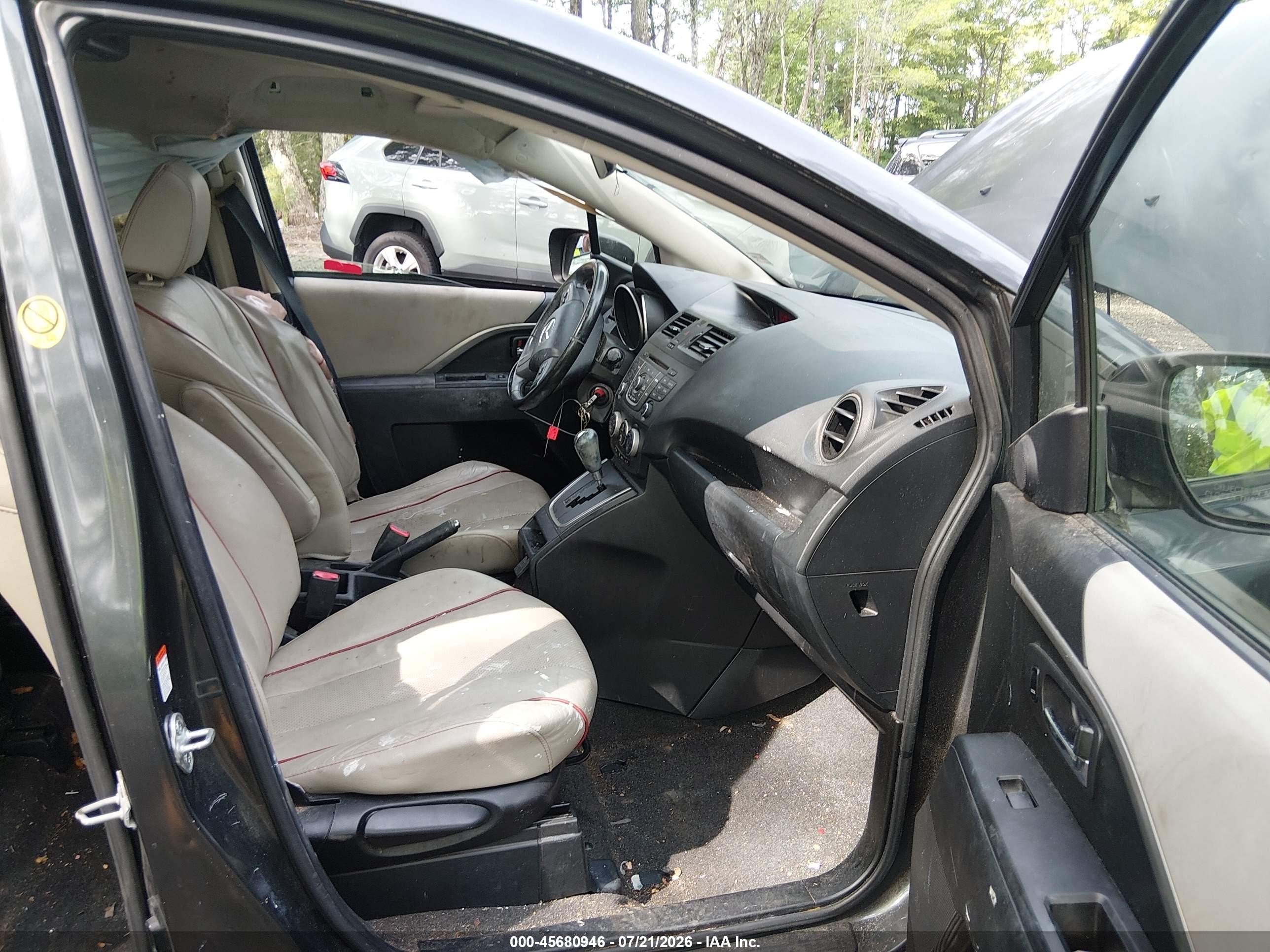 2012 Mazda Mazda5 Grand Touring Gray vin: JM1CW2DL2C0108989