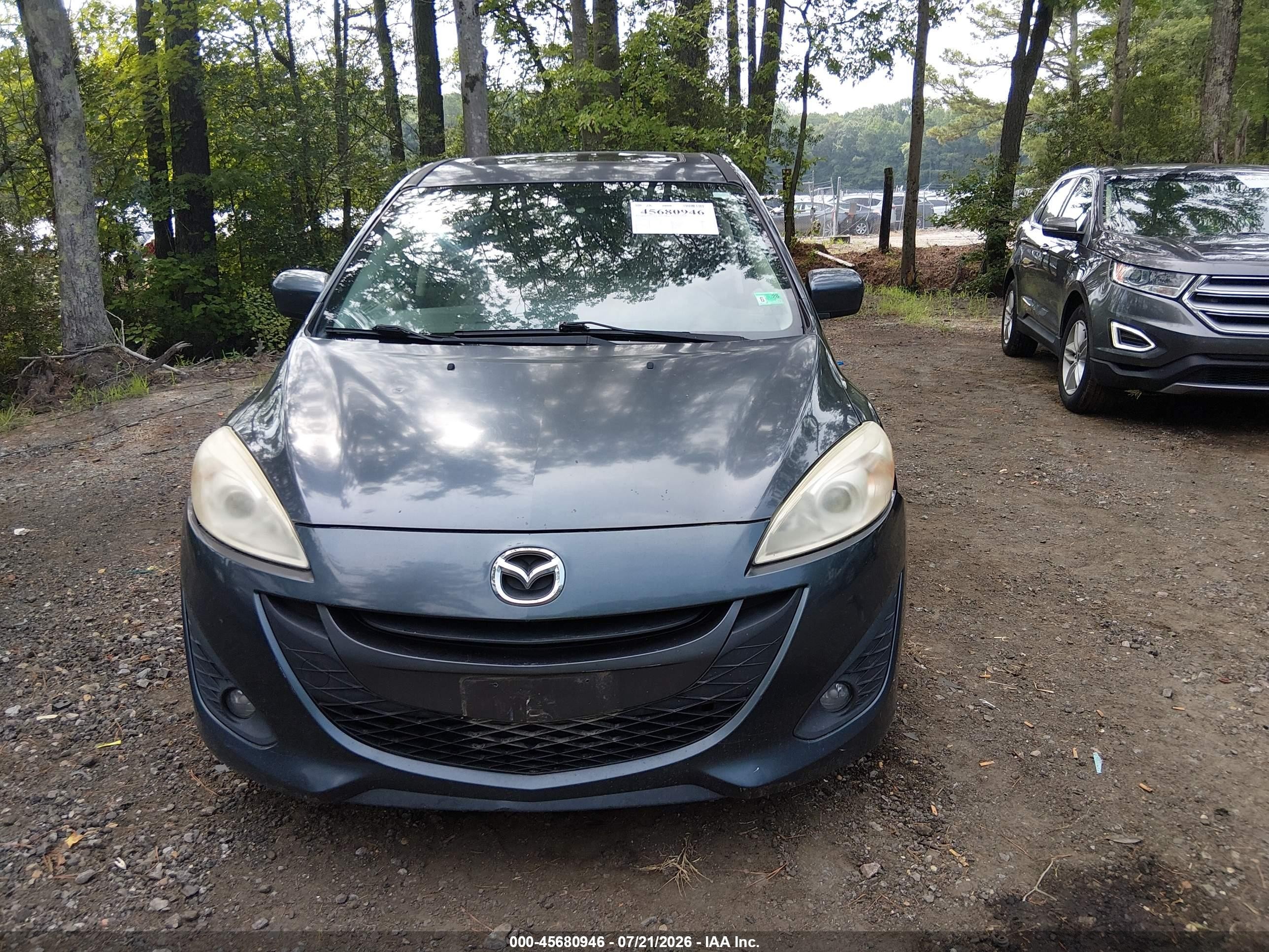 2012 Mazda Mazda5 Grand Touring Gray vin: JM1CW2DL2C0108989