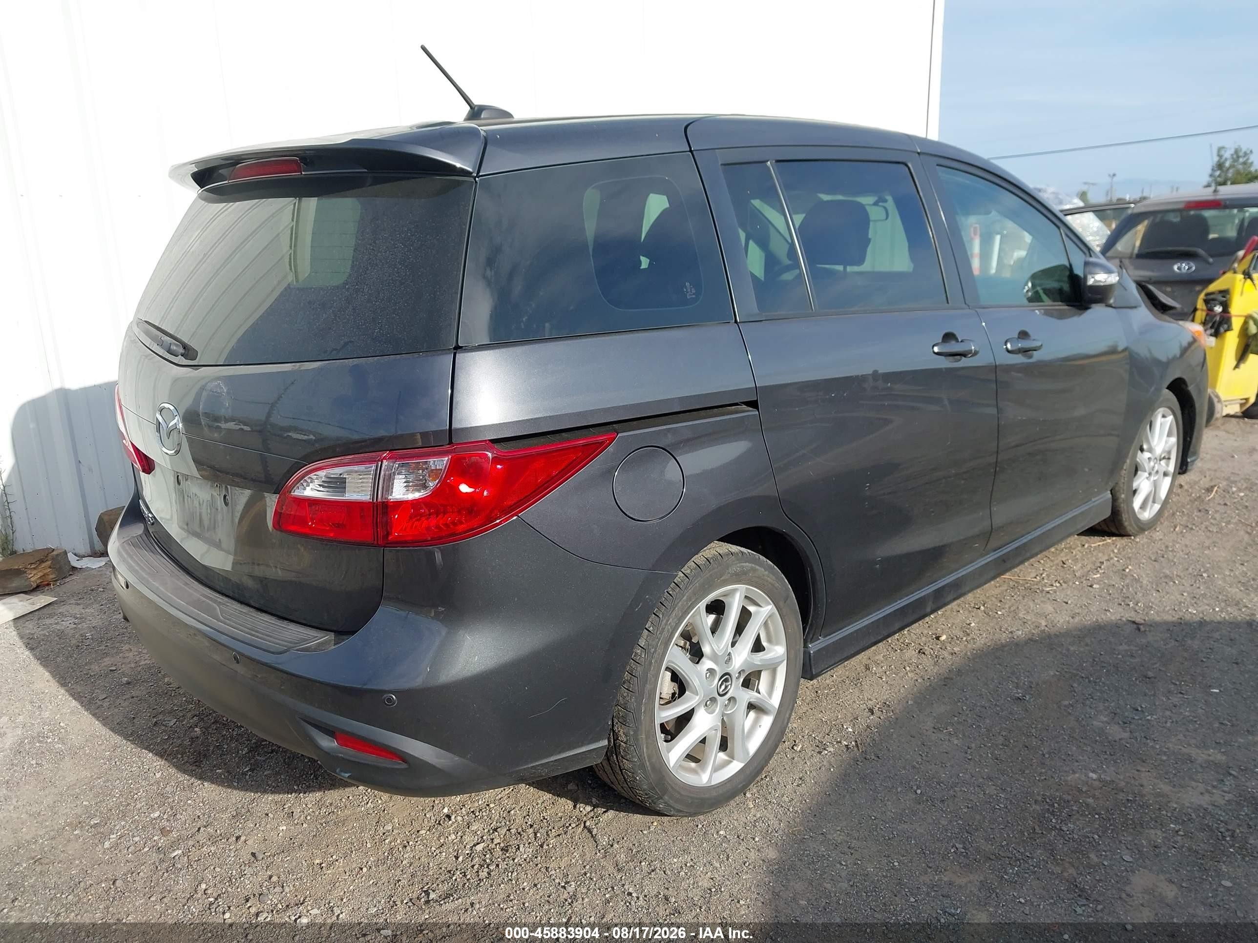 2013 Mazda Mazda5 Grand Touring Gray vin: JM1CW2DL2D0156154