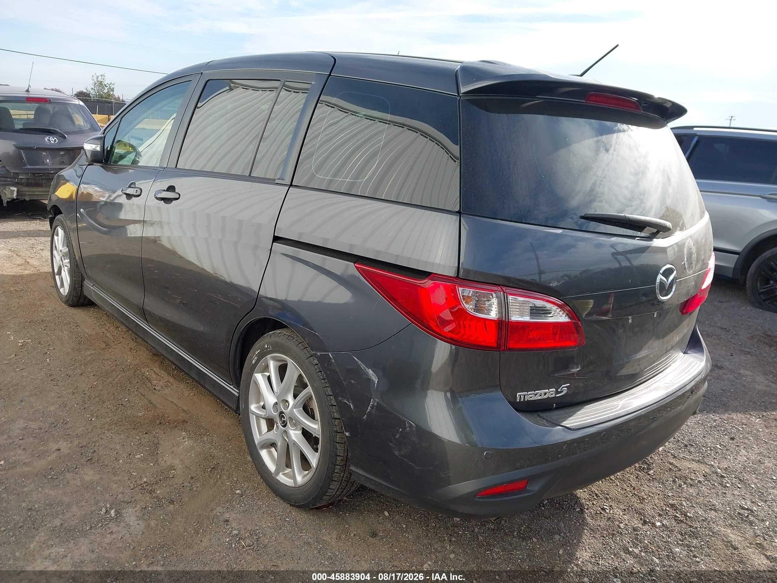 2013 Mazda Mazda5 Grand Touring Gray vin: JM1CW2DL2D0156154