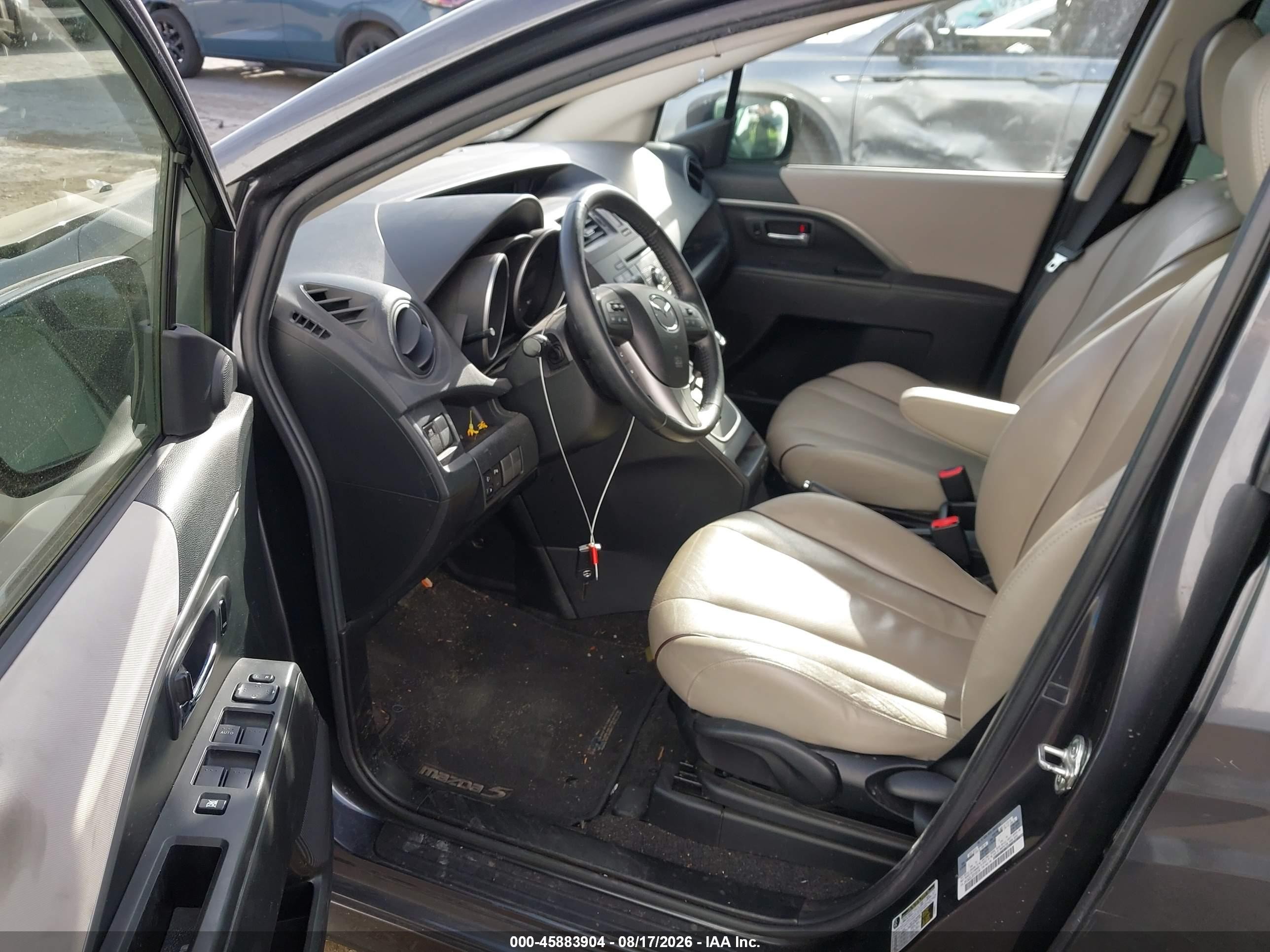 2013 Mazda Mazda5 Grand Touring Gray vin: JM1CW2DL2D0156154