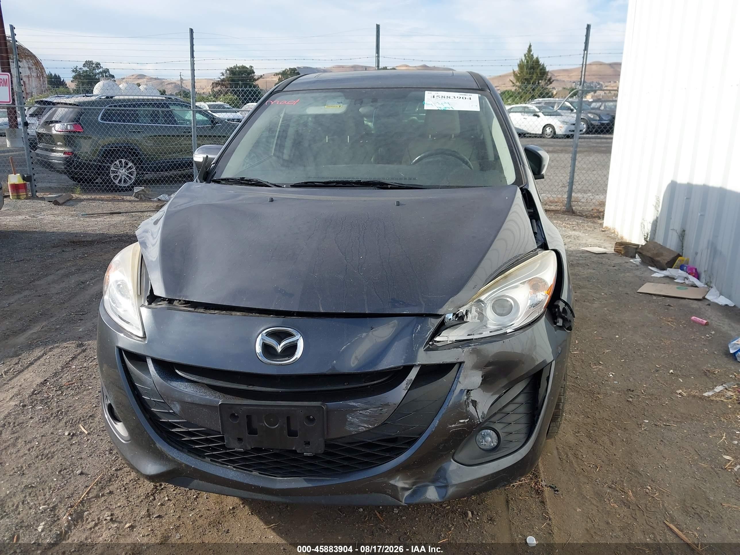 2013 Mazda Mazda5 Grand Touring Gray vin: JM1CW2DL2D0156154