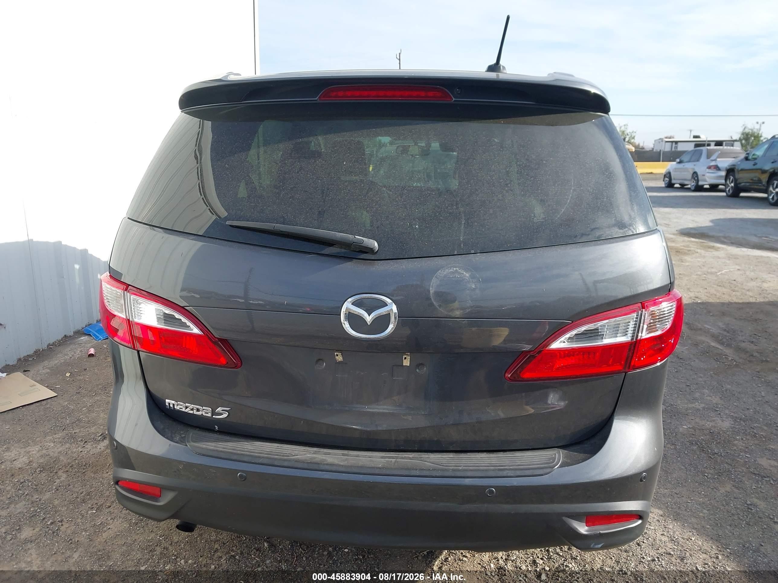 2013 Mazda Mazda5 Grand Touring Gray vin: JM1CW2DL2D0156154