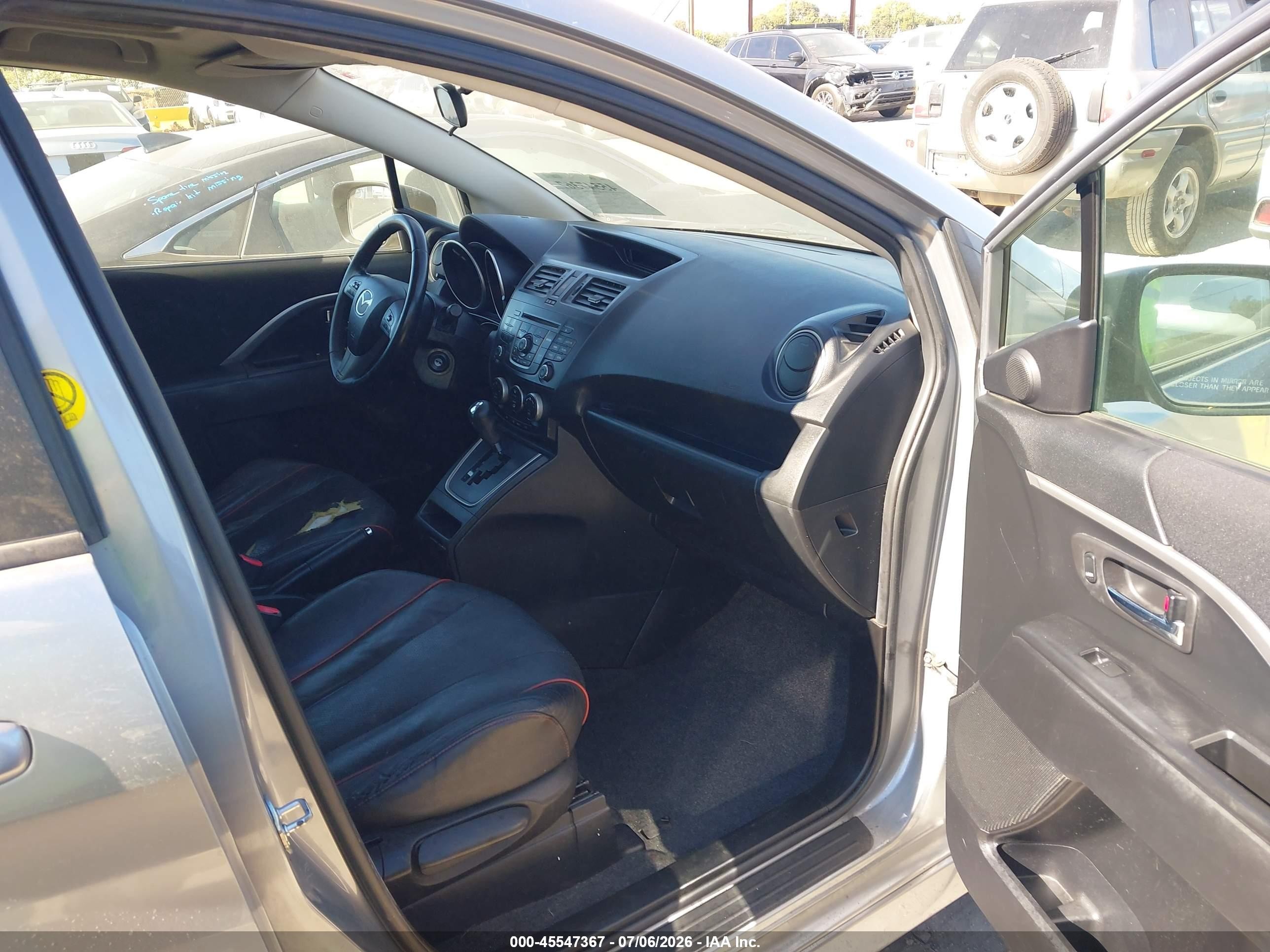 2012 Mazda Mazda5 Grand Touring Gray vin: JM1CW2DL3C0102800
