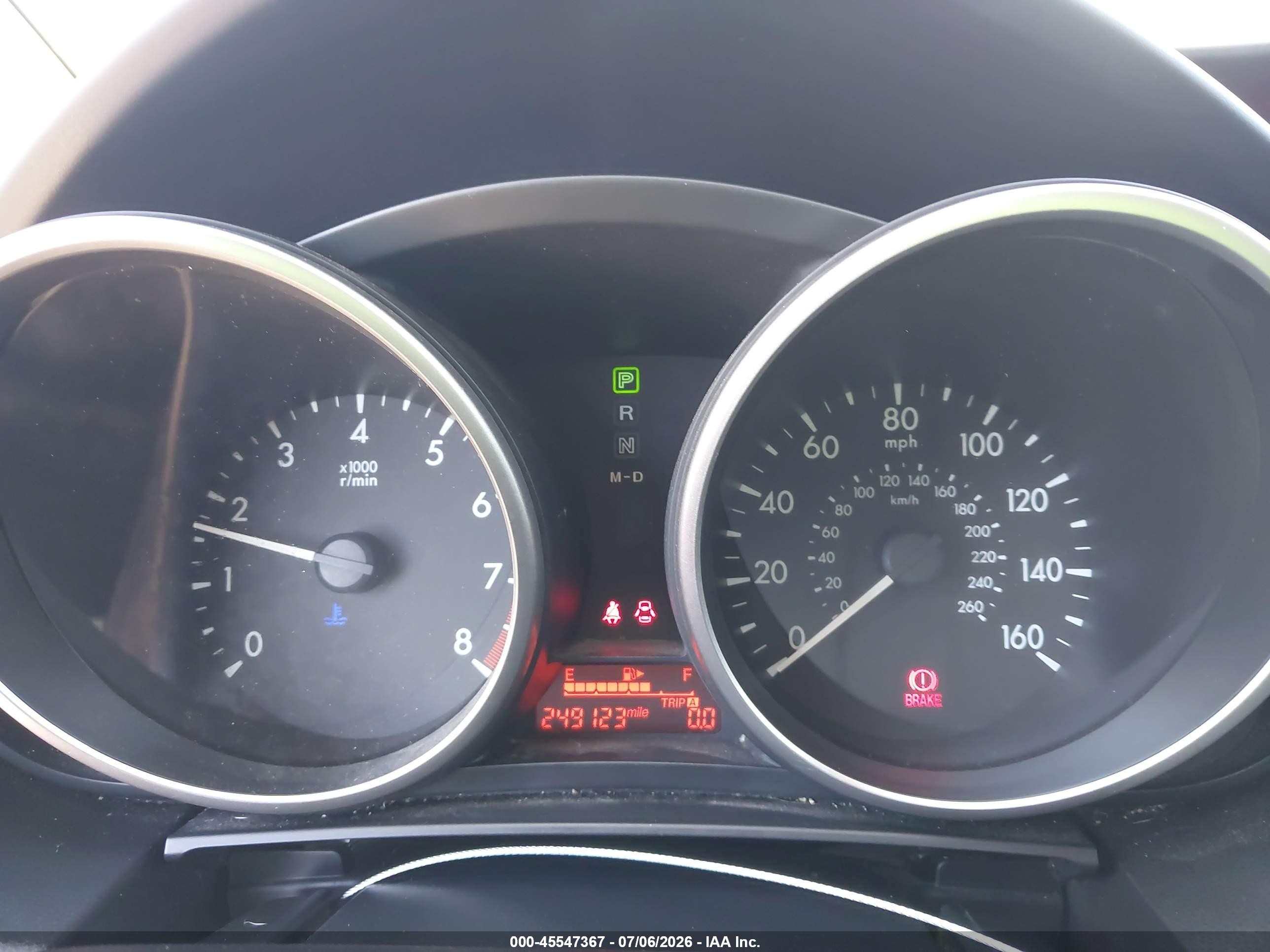 2012 Mazda Mazda5 Grand Touring Gray vin: JM1CW2DL3C0102800