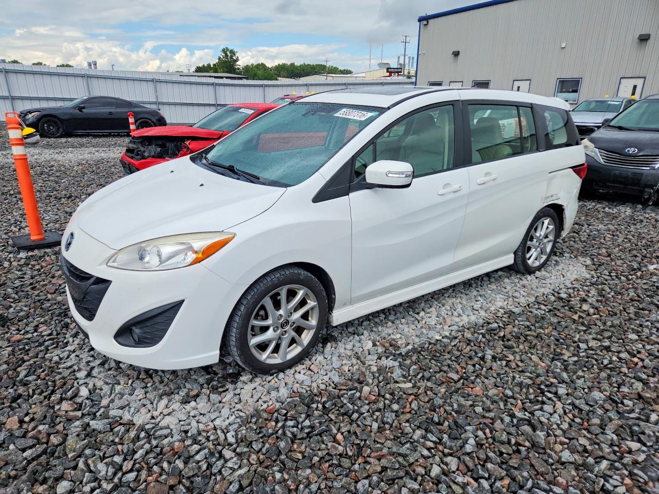 2013 Mazda 5 White vin: JM1CW2DL3D0153585