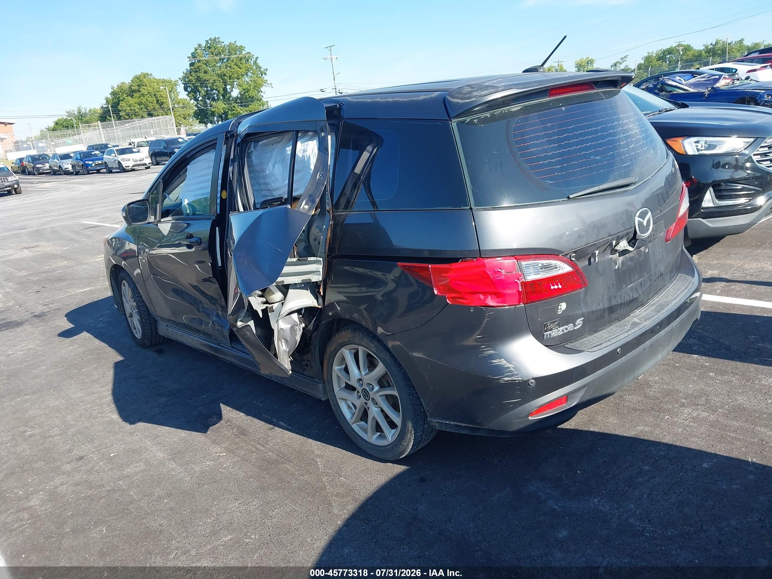 2014 Mazda Mazda5 Grand Touring Gray vin: JM1CW2DL3E0173014