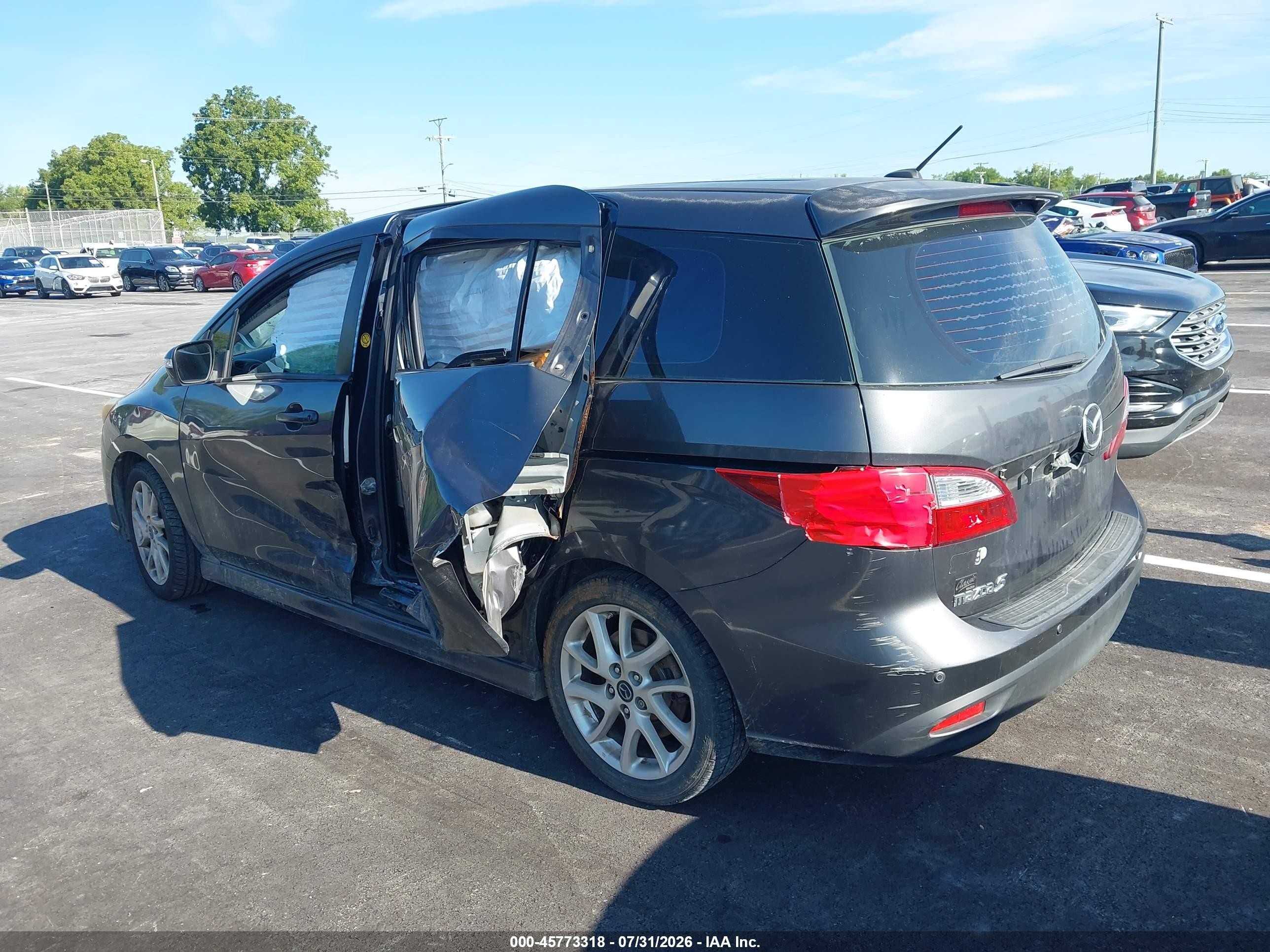 2014 Mazda Mazda5 Grand Touring Gray vin: JM1CW2DL3E0173014