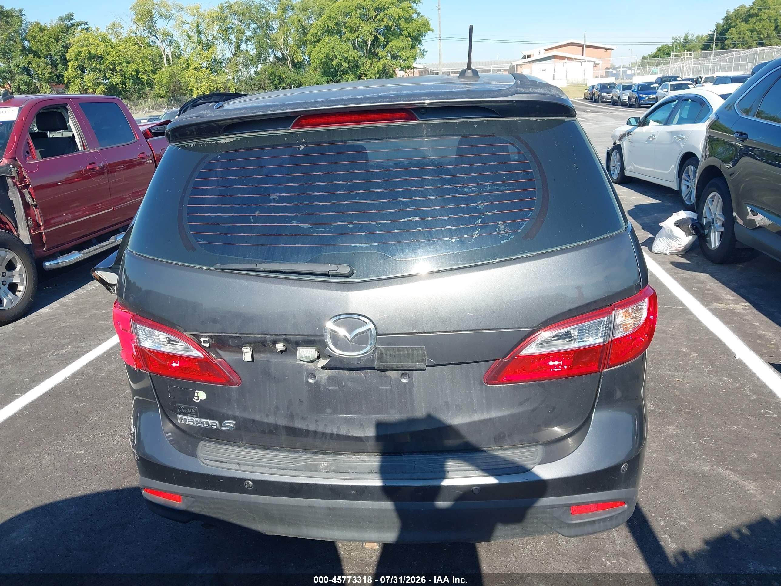 2014 Mazda Mazda5 Grand Touring Gray vin: JM1CW2DL3E0173014