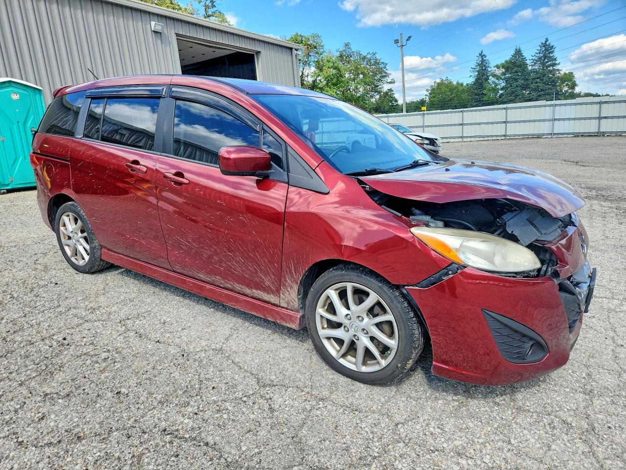 2012 Mazda 5 Красный vin: JM1CW2DL4C0132307