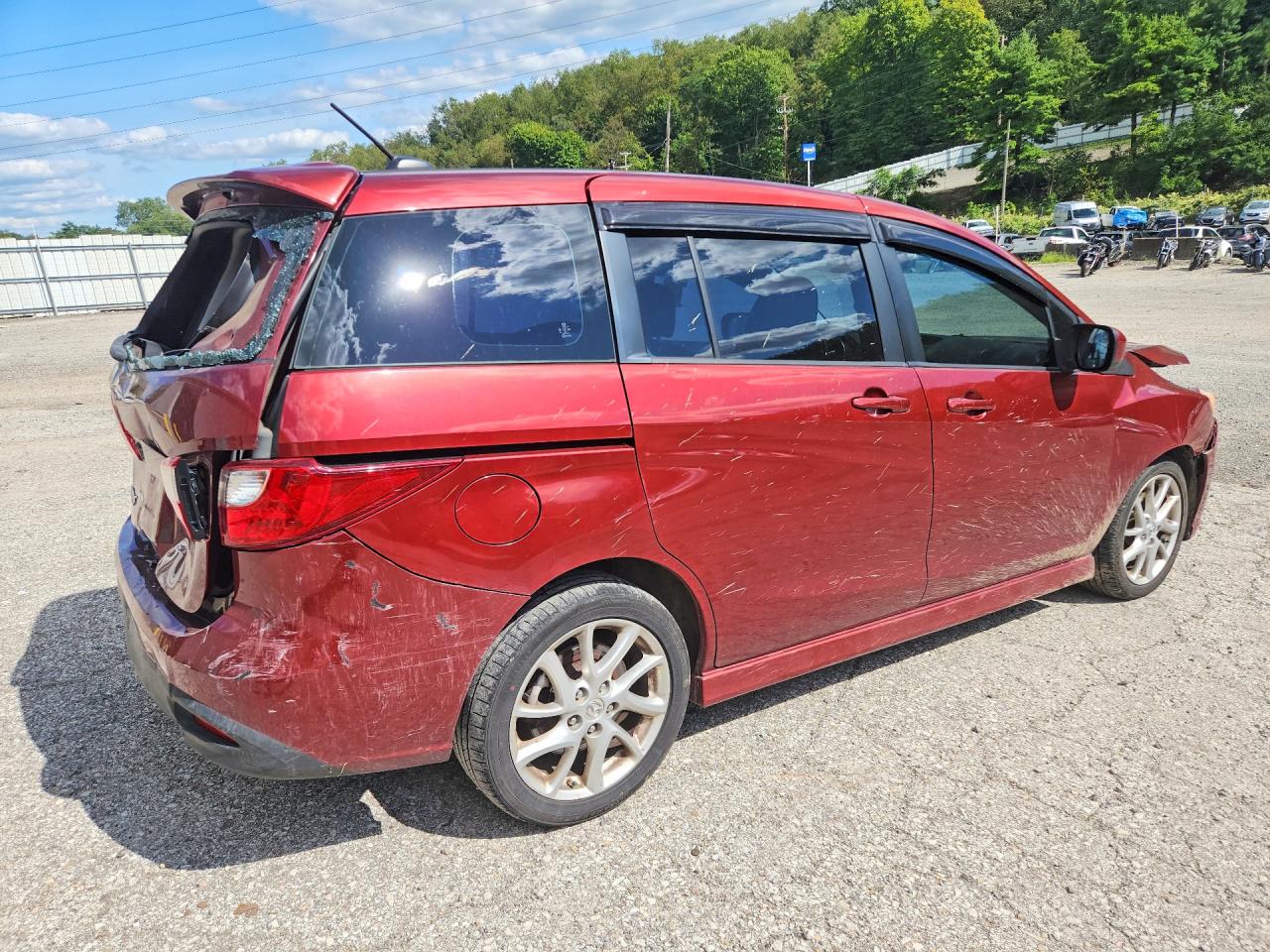 2012 Mazda 5 Красный vin: JM1CW2DL4C0132307