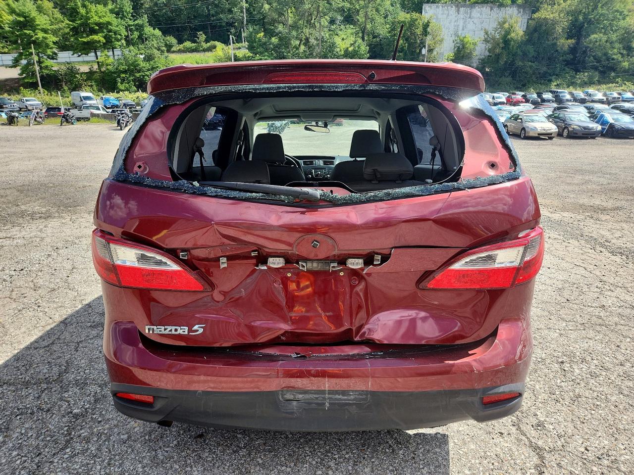 2012 Mazda 5 Красный vin: JM1CW2DL4C0132307