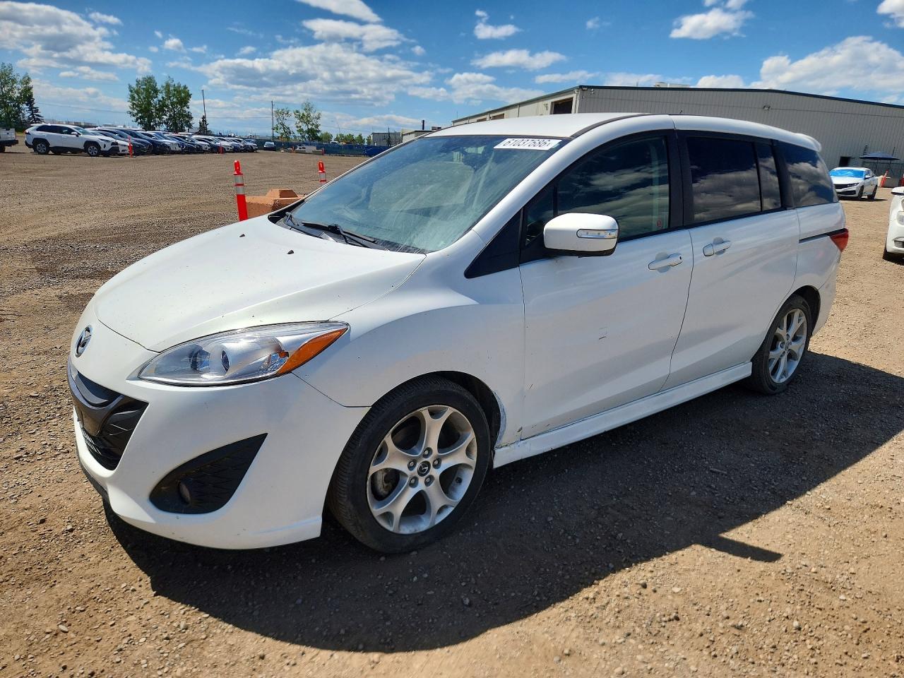 2013 Mazda 5 White vin: JM1CW2DL4D0157161