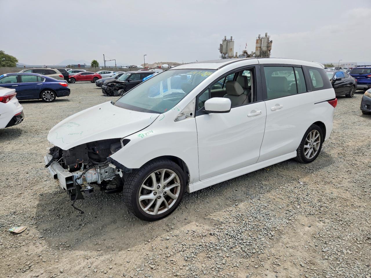 2012 Mazda 5 White vin: JM1CW2DL5C0113412