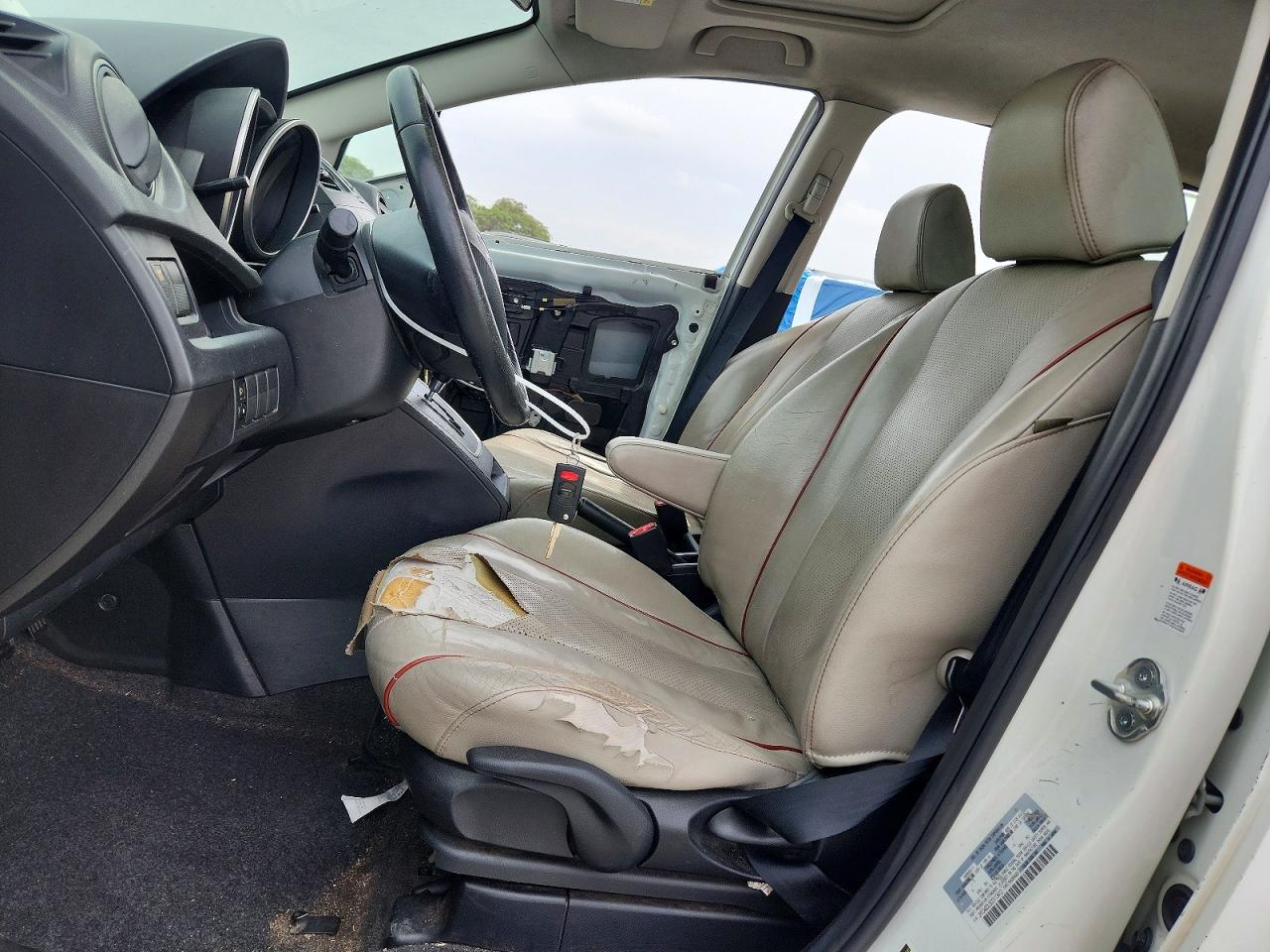 2012 Mazda 5 White vin: JM1CW2DL5C0113412