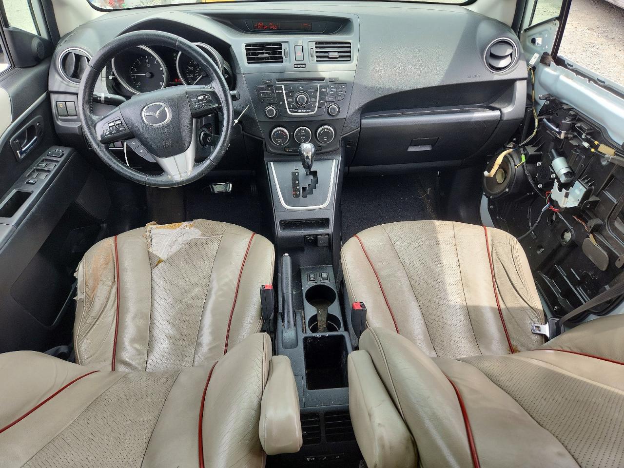 2012 Mazda 5 White vin: JM1CW2DL5C0113412