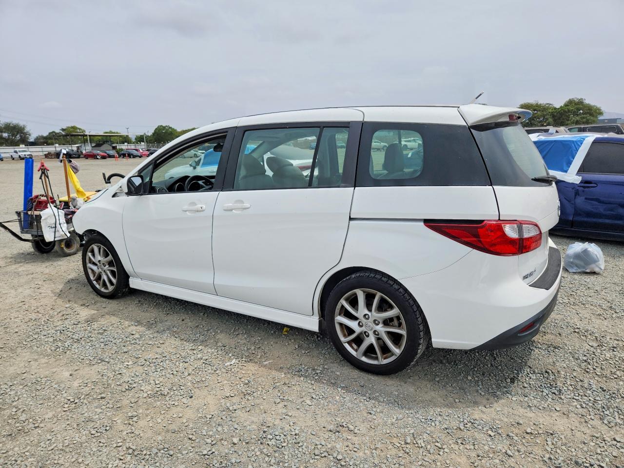 2012 Mazda 5 White vin: JM1CW2DL5C0113412