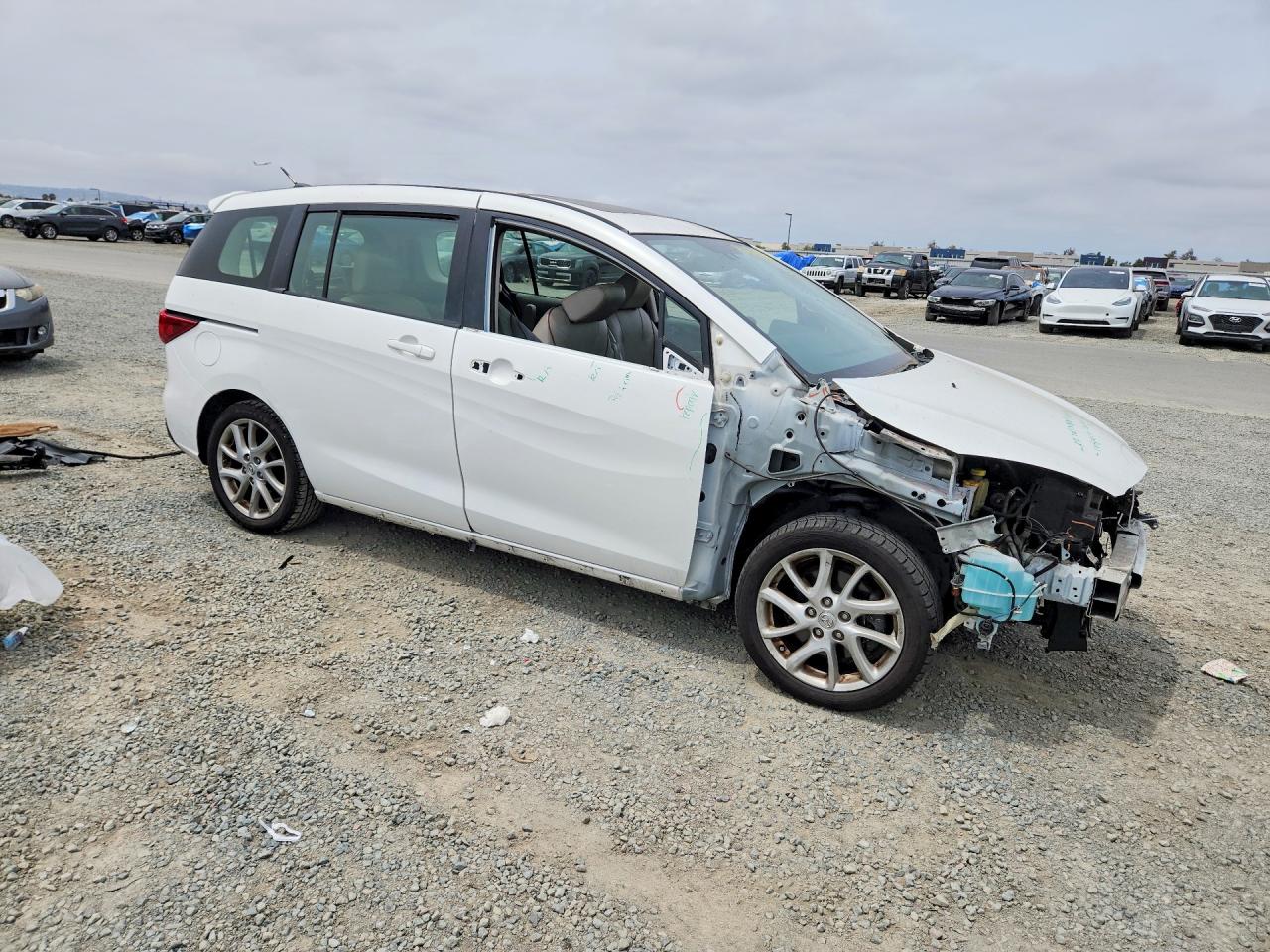 2012 Mazda 5 White vin: JM1CW2DL5C0113412
