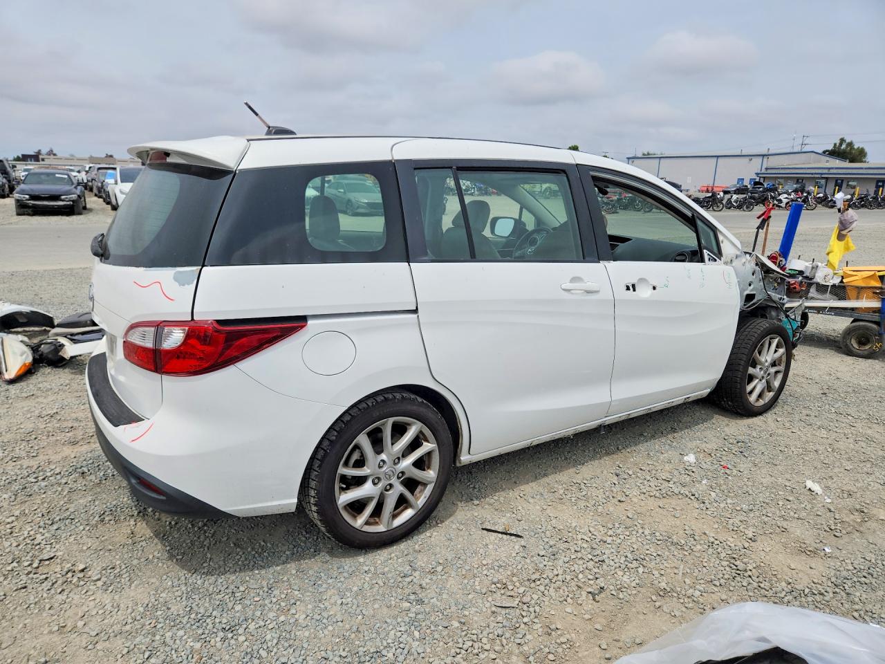 2012 Mazda 5 White vin: JM1CW2DL5C0113412