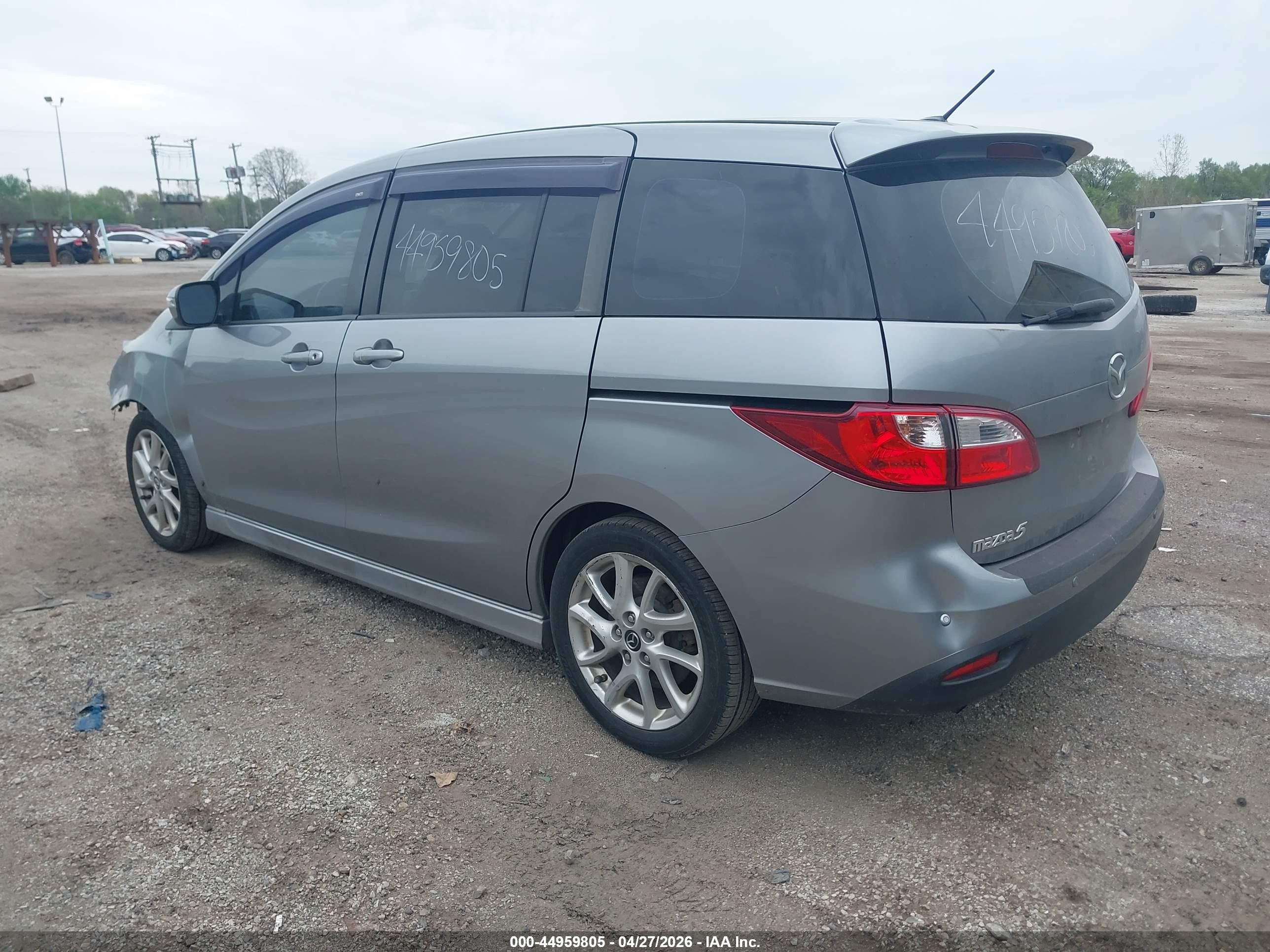 2014 Mazda Mazda5 Grand Touring Silver vin: JM1CW2DL5E0172933