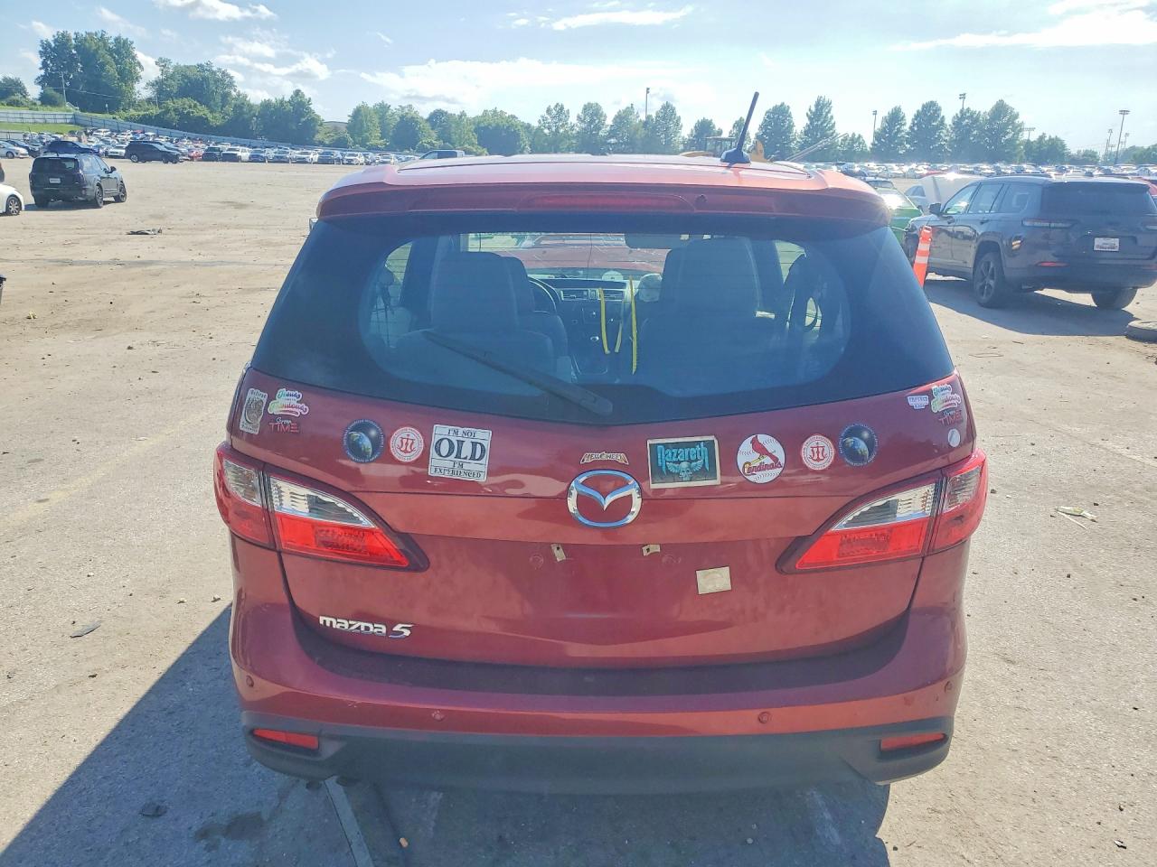 2014 Mazda 5 Grand Touring Red vin: JM1CW2DL5E0173208