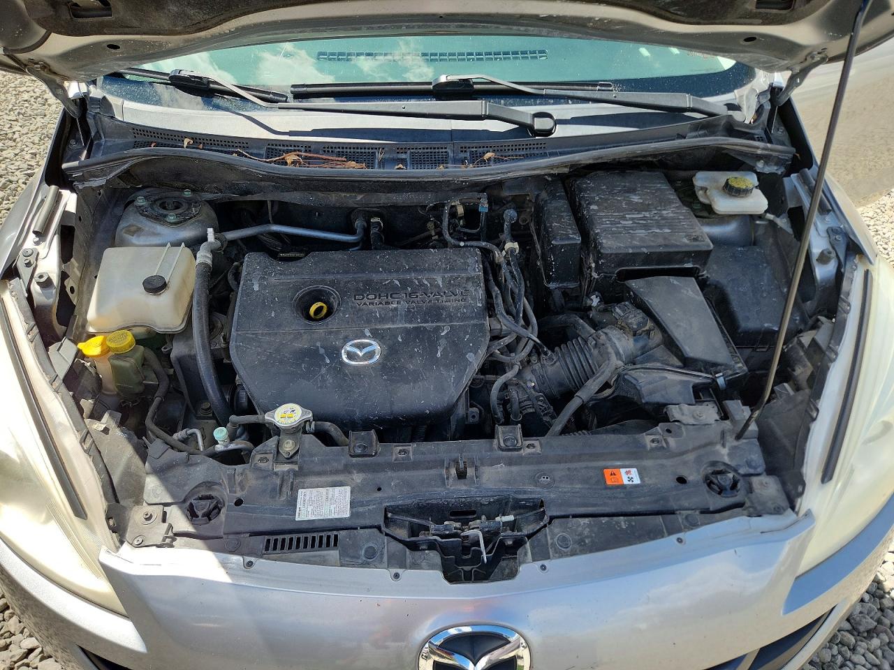 2013 Mazda 5 Silver vin: JM1CW2DL6D0158411