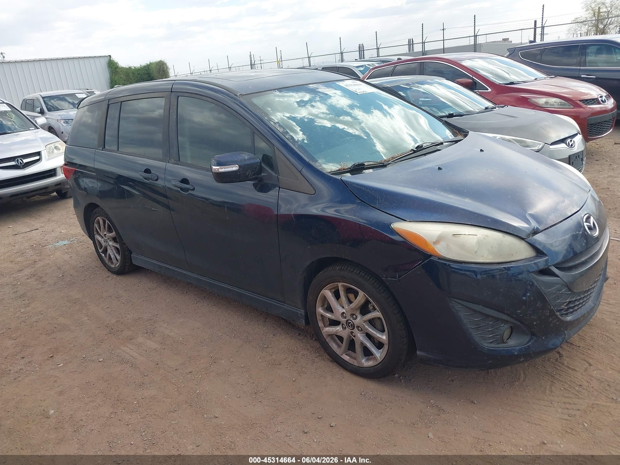 2015 Mazda Mazda5 Grand Touring Dark Blue vin: JM1CW2DL6F0179519
