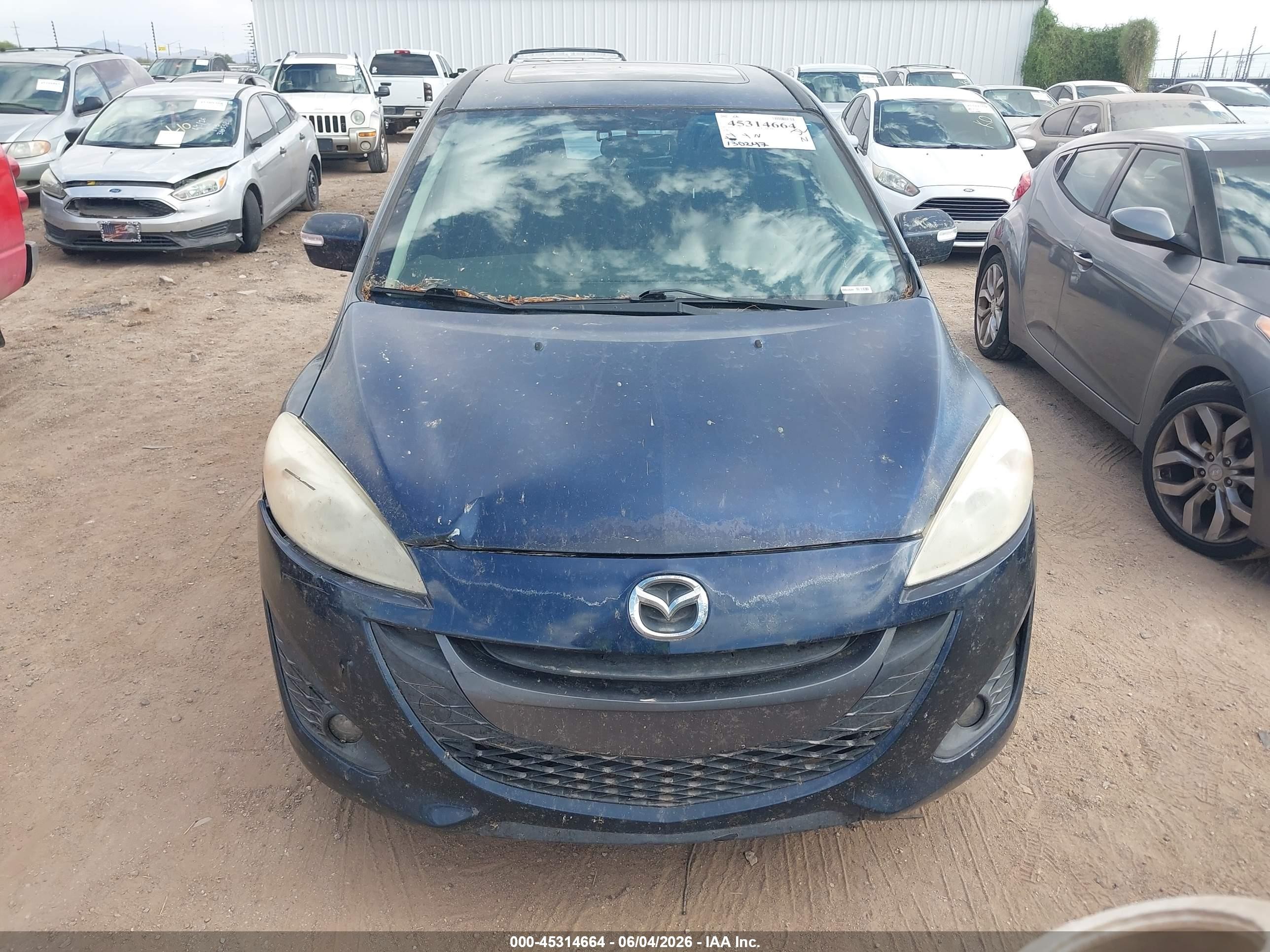 2015 Mazda Mazda5 Grand Touring Dark Blue vin: JM1CW2DL6F0179519