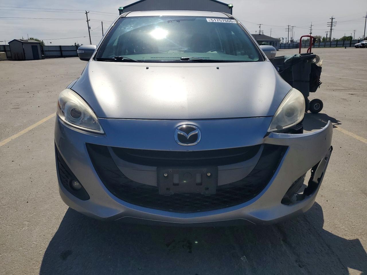 2015 Mazda 5 Silver vin: JM1CW2DL6F0189676
