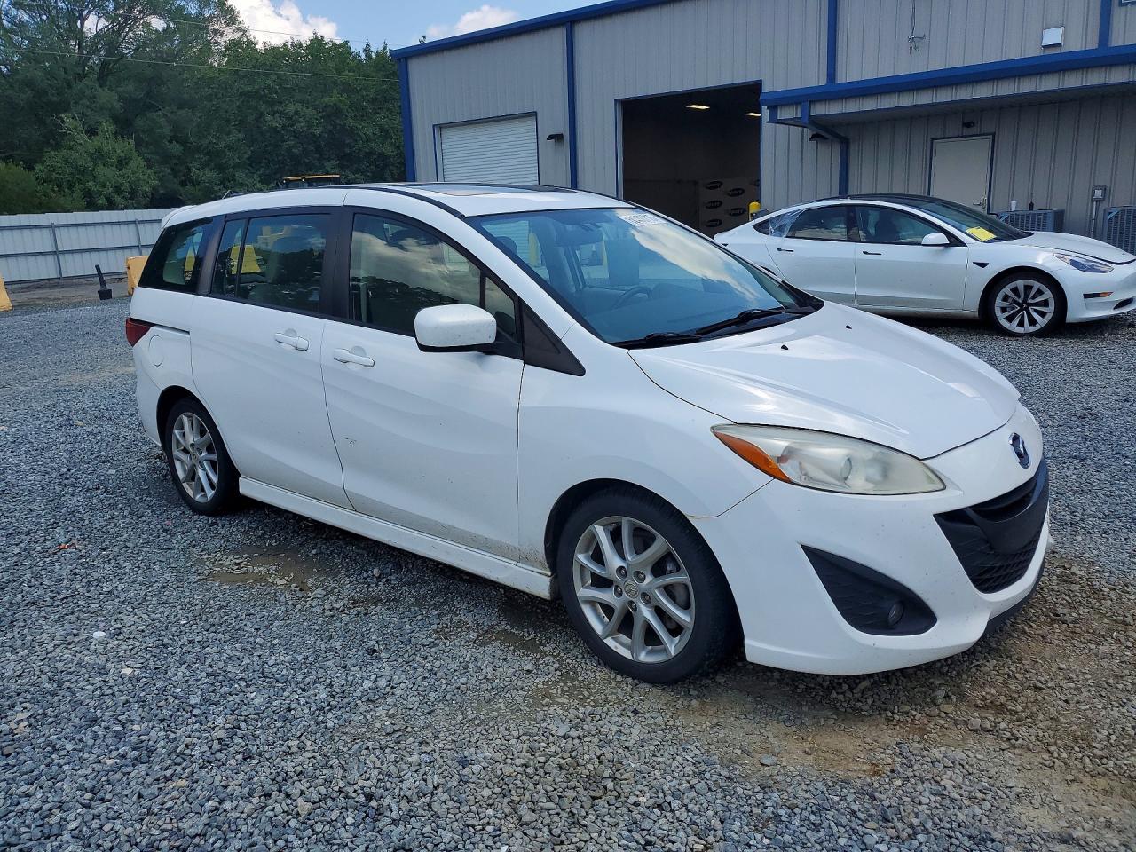 2012 Mazda 5 White vin: JM1CW2DL7C0105540