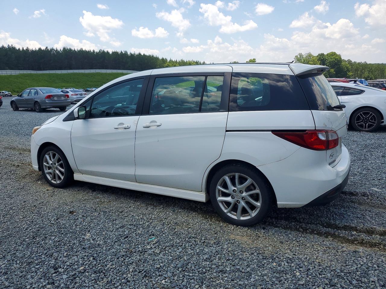 2012 Mazda 5 White vin: JM1CW2DL7C0105540